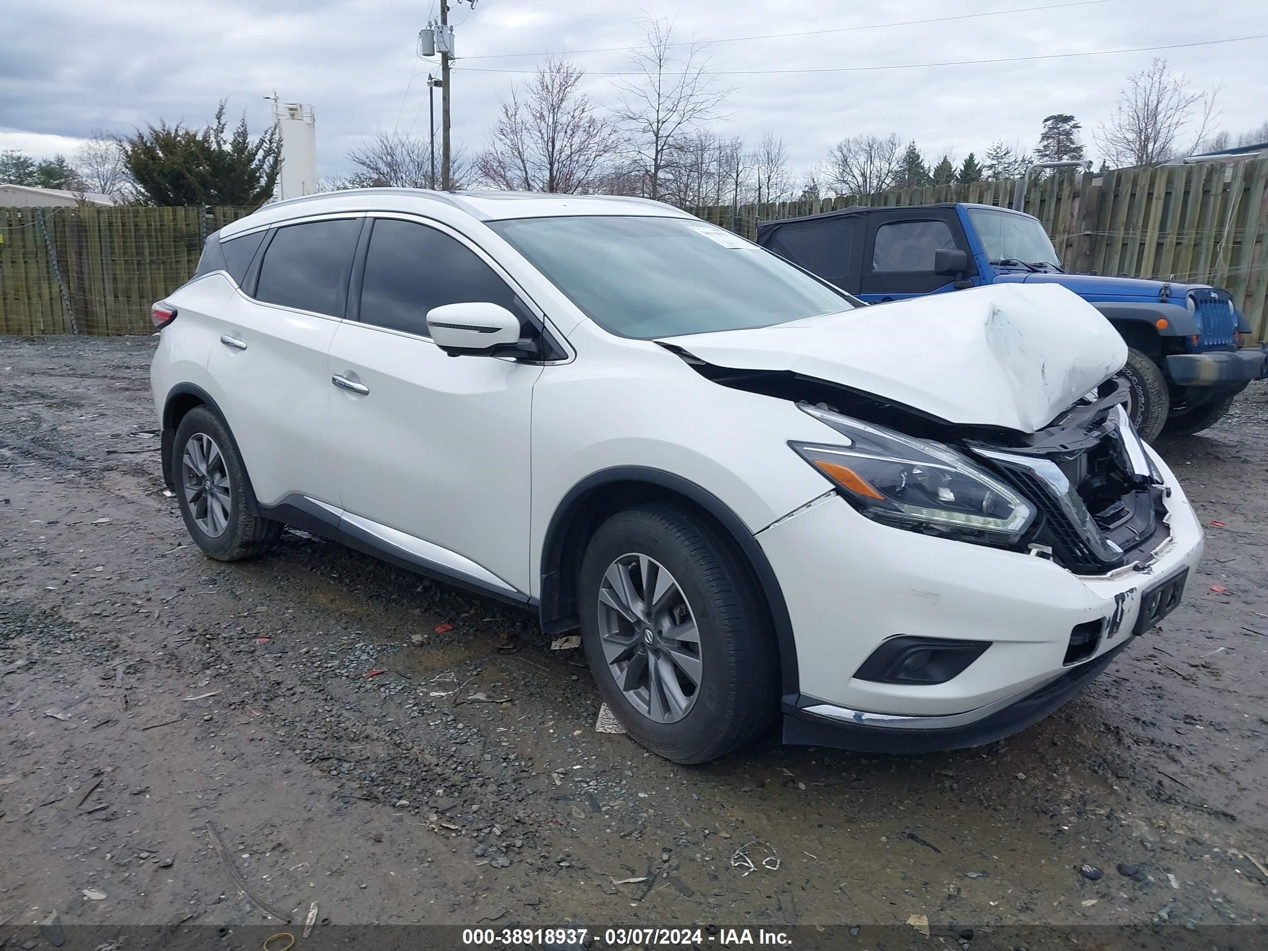 nissan murano 2018 5n1az2mhxjn171540