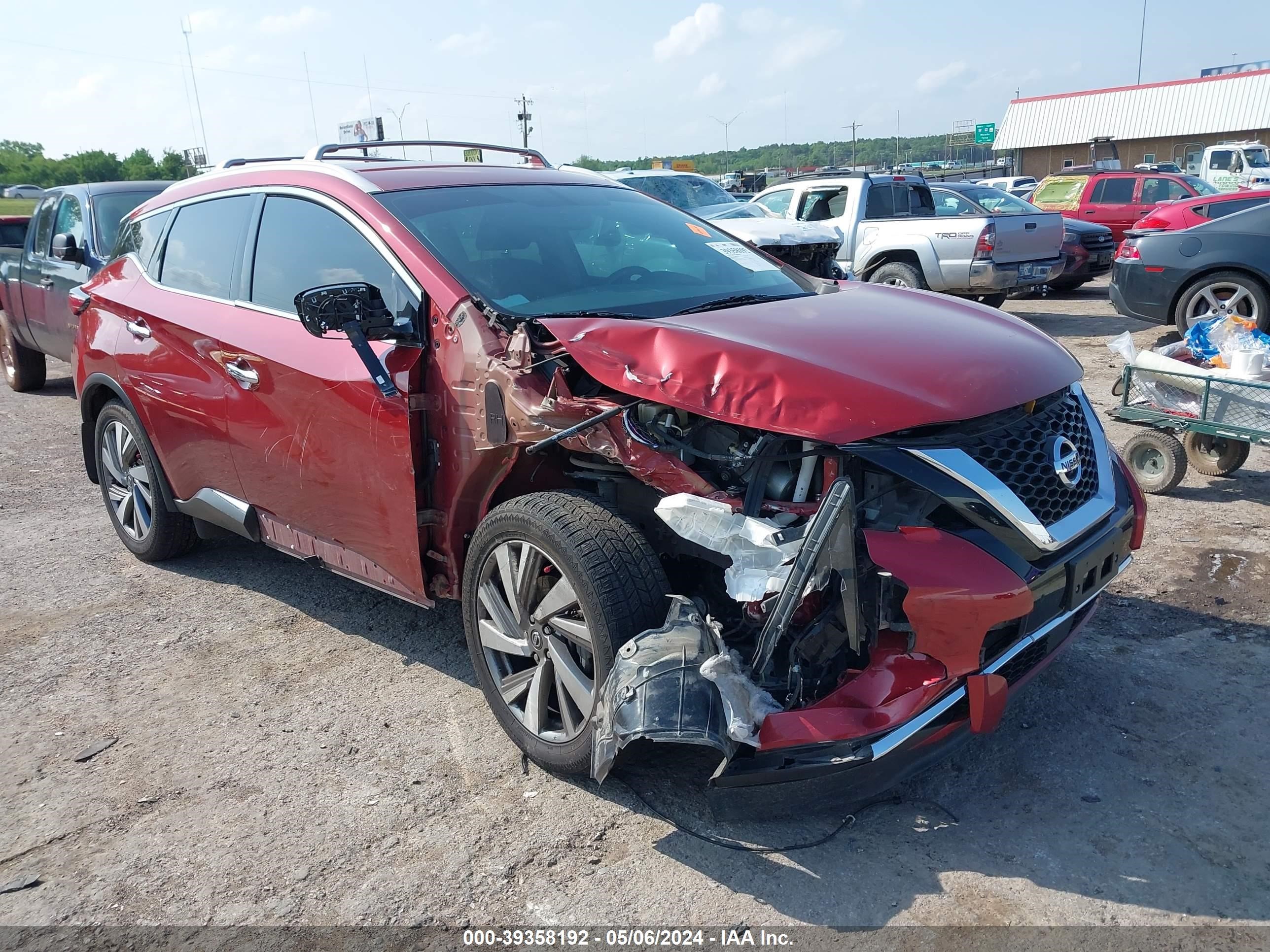 nissan murano 2019 5n1az2ms5kn153816