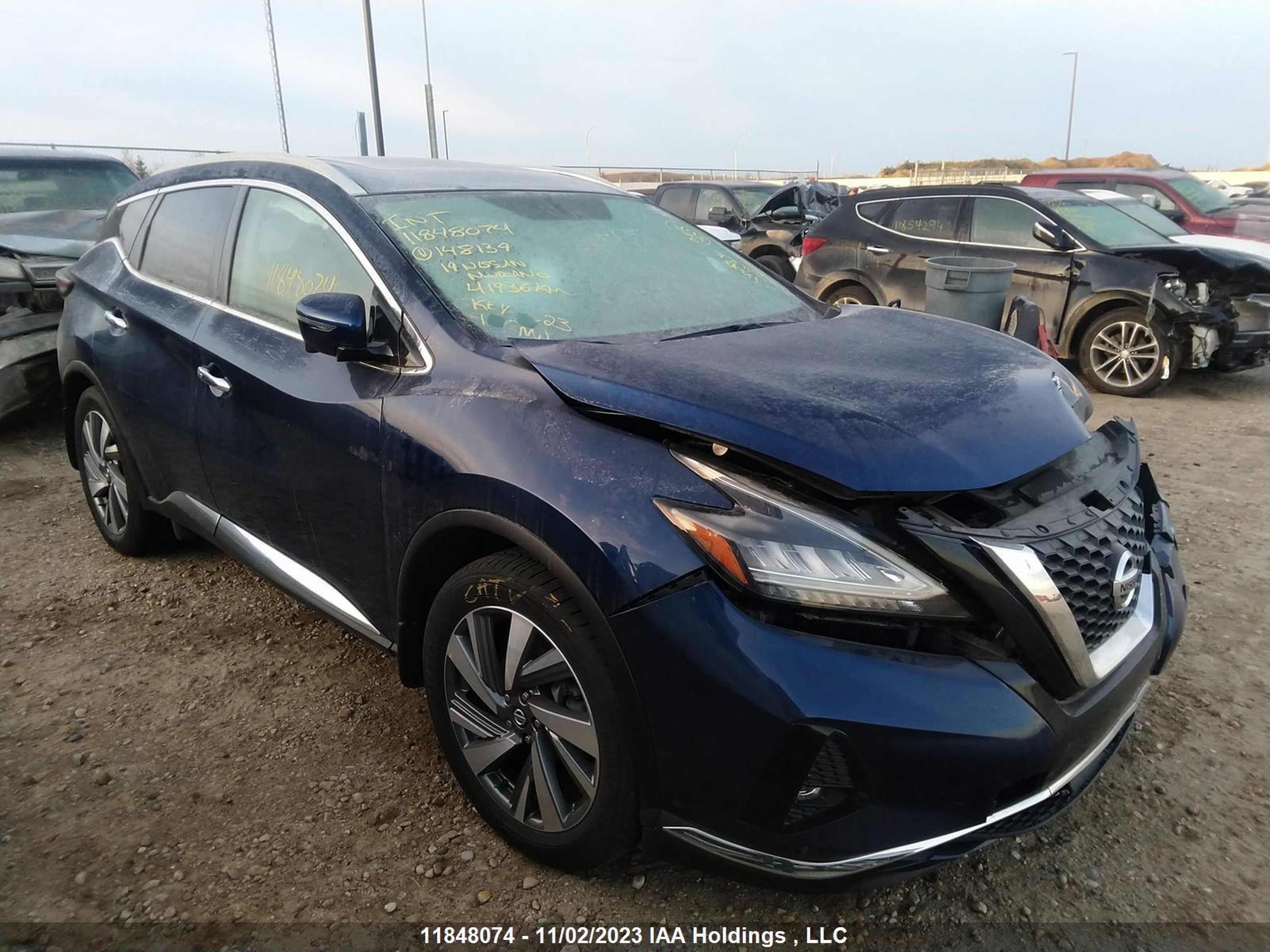 nissan murano 2019 5n1az2ms8kn148139