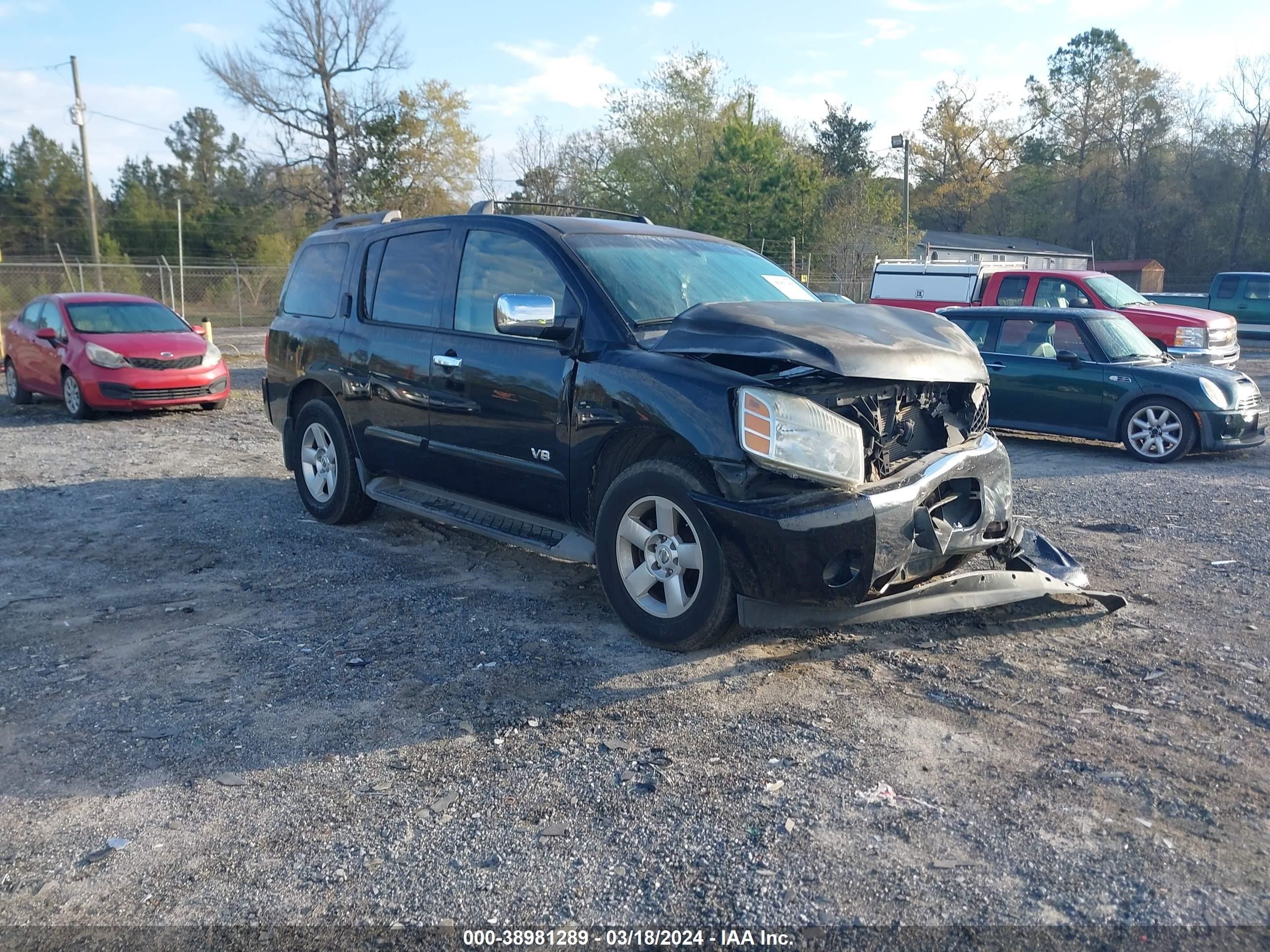 nissan armada 2007 5n1ba08a27n700226