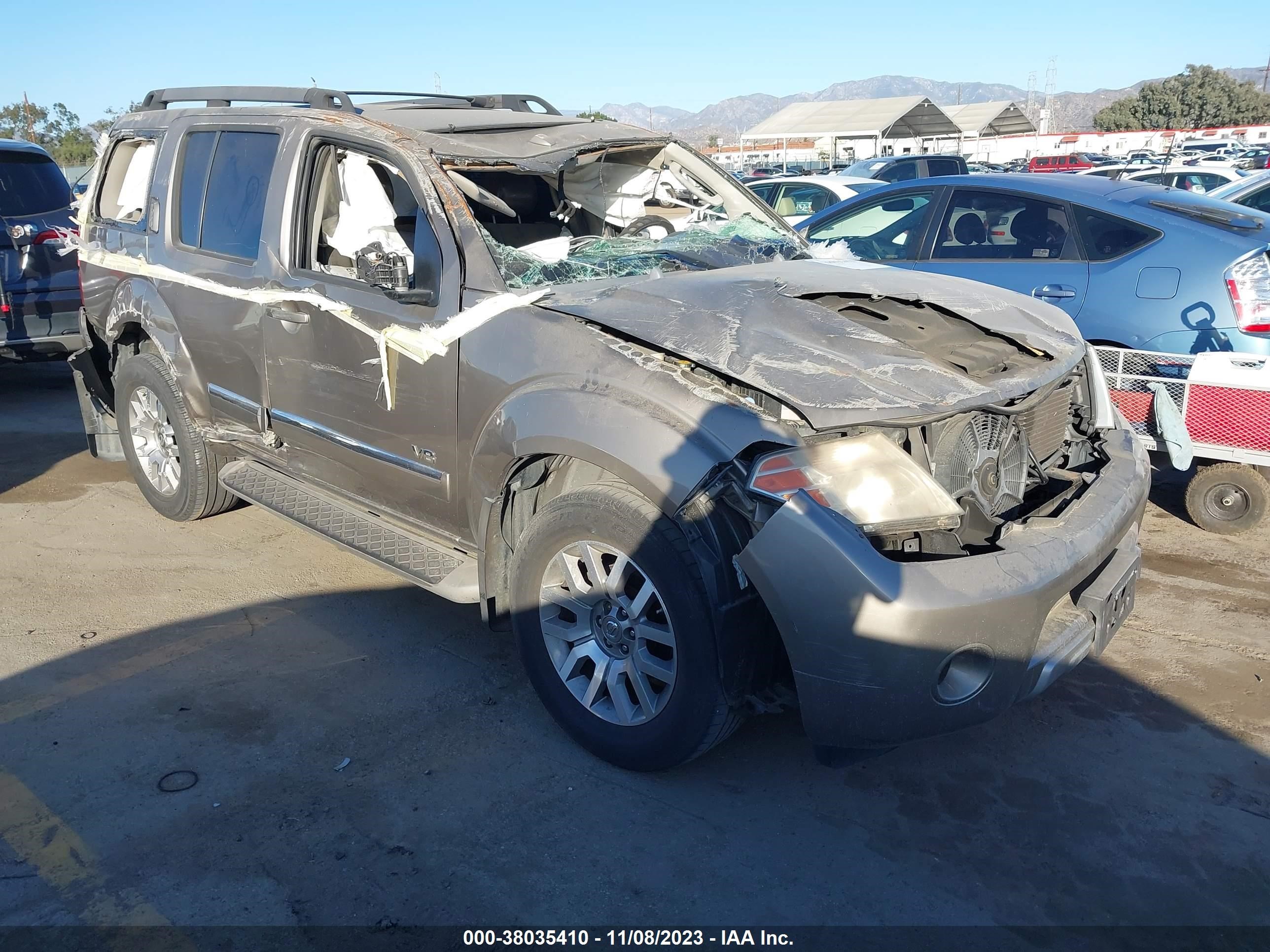 nissan pathfinder 2008 5n1br18a28c607329