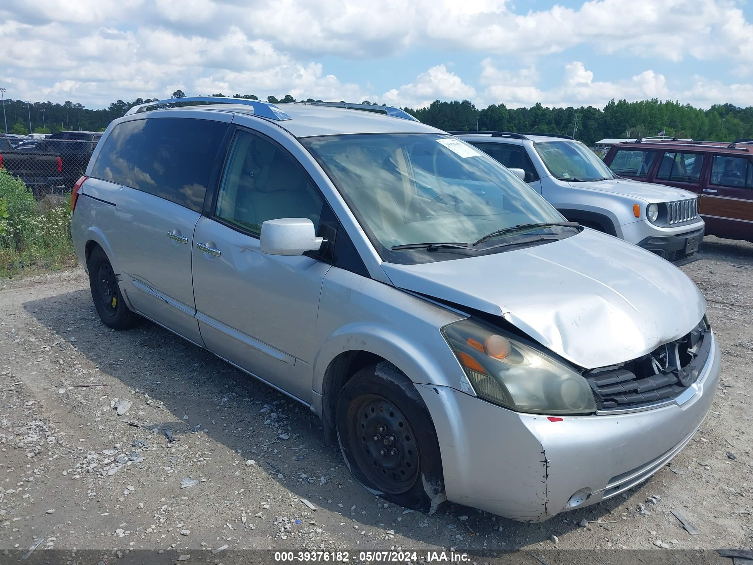 nissan quest 2007 5n1bv28u87n100045