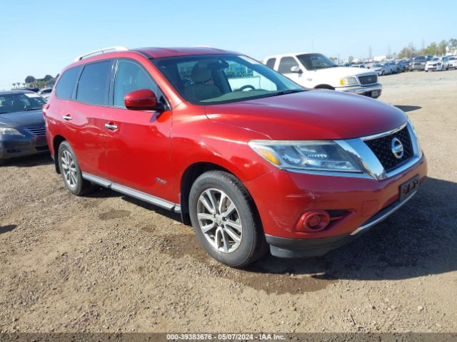 nissan pathfinder hybrid 2014 5n1cr2mm2ec633130