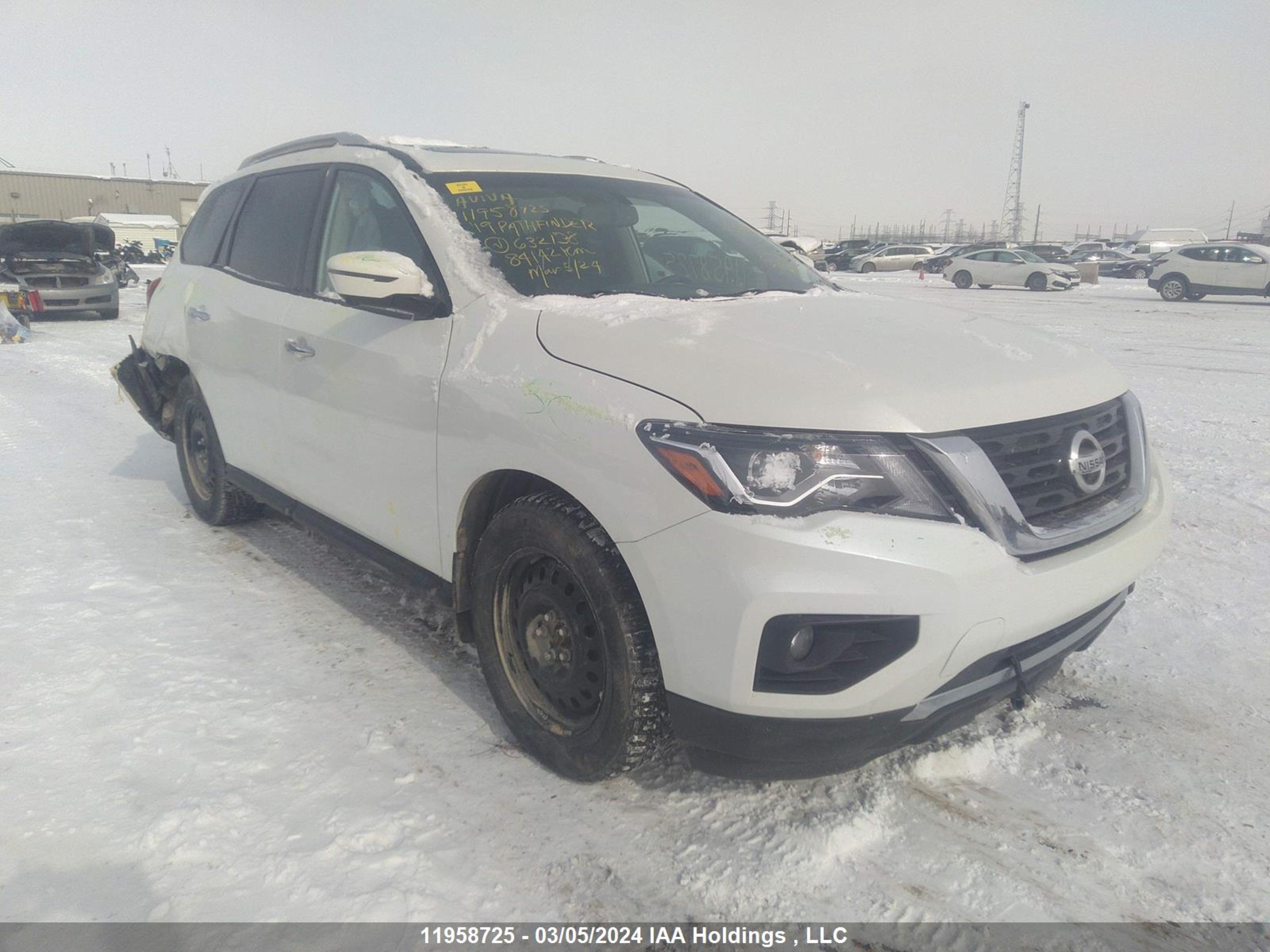 nissan pathfinder 2019 5n1dr2mm2kc632138