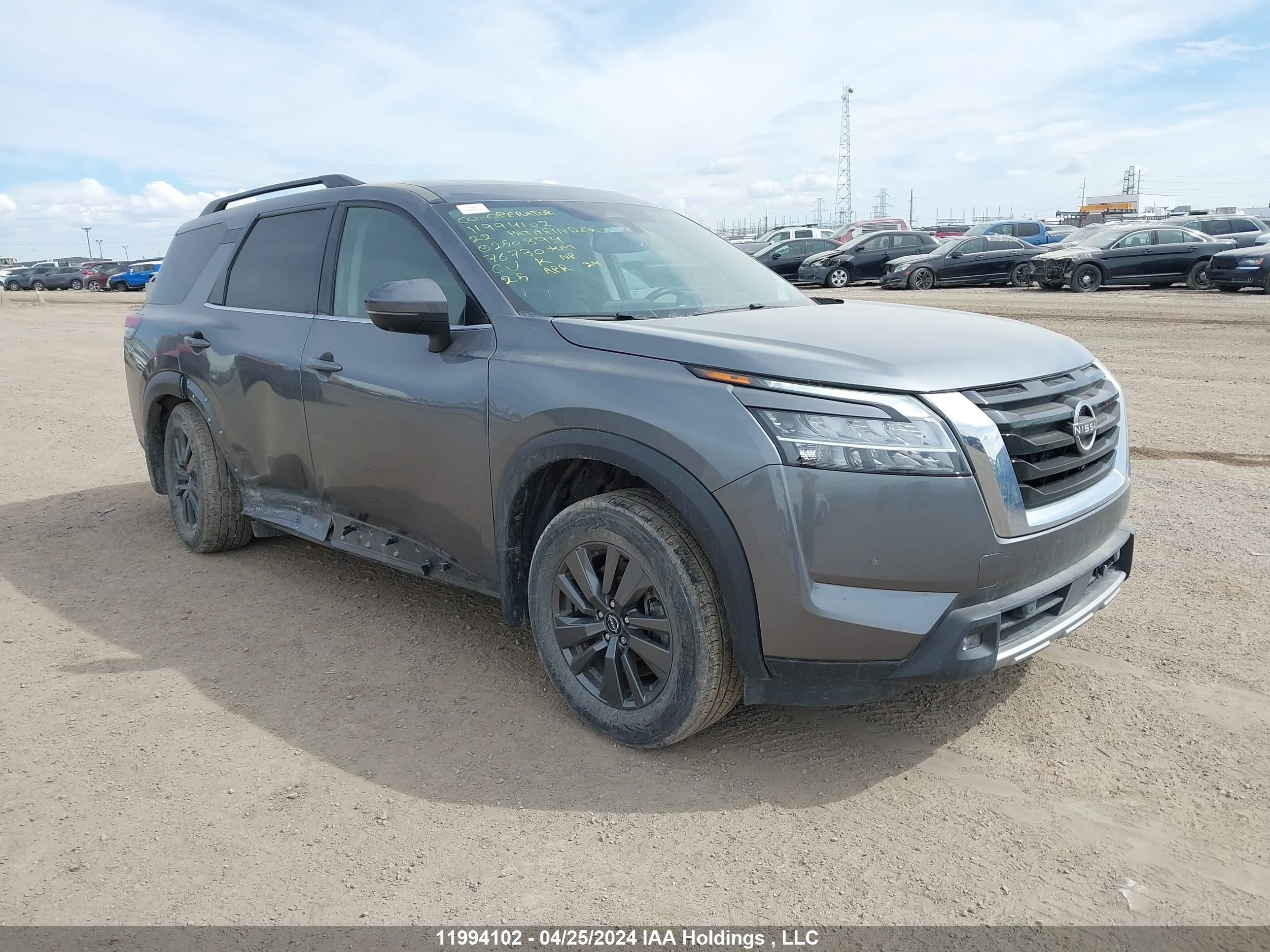 nissan pathfinder 2022 5n1dr3be6nc250894