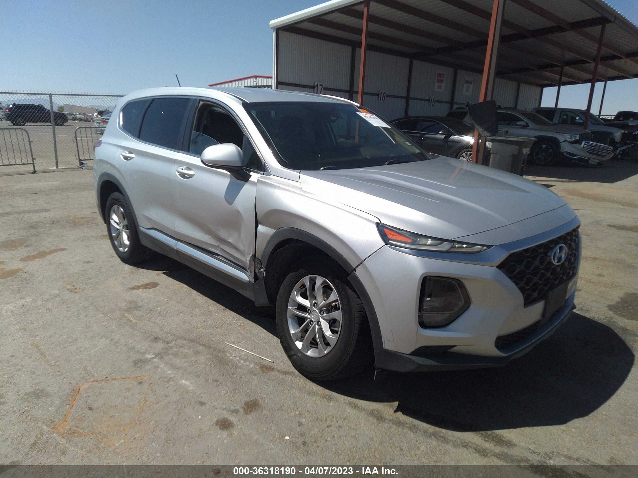 hyundai santa fe 2019 5nms23ad6kh024618