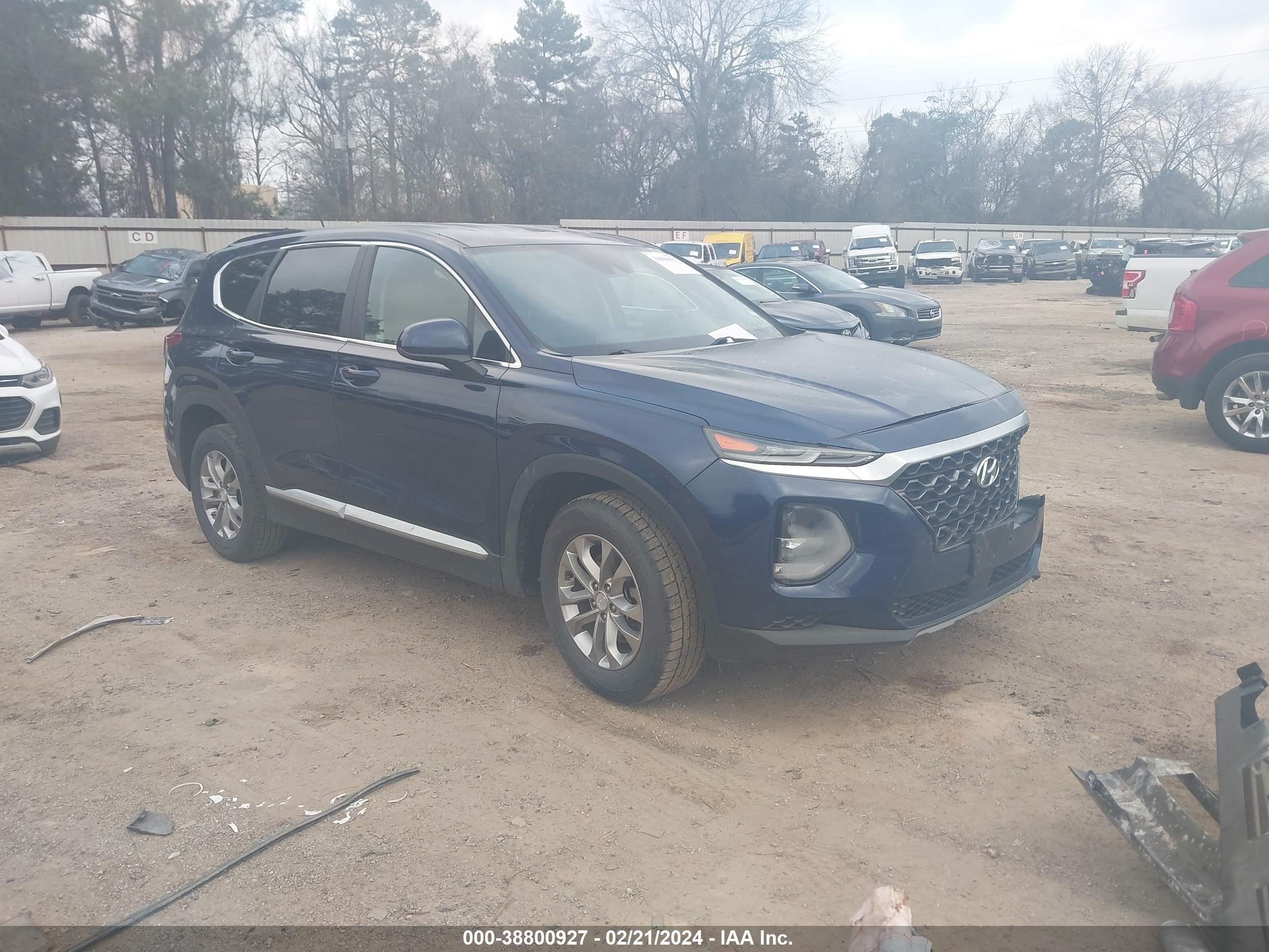 hyundai santa fe 2019 5nms2cad7kh115185