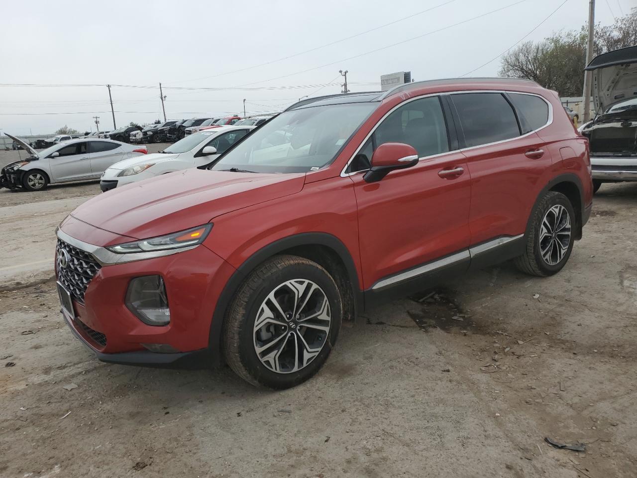 hyundai santa fe 2019 5nms53aa0kh130186