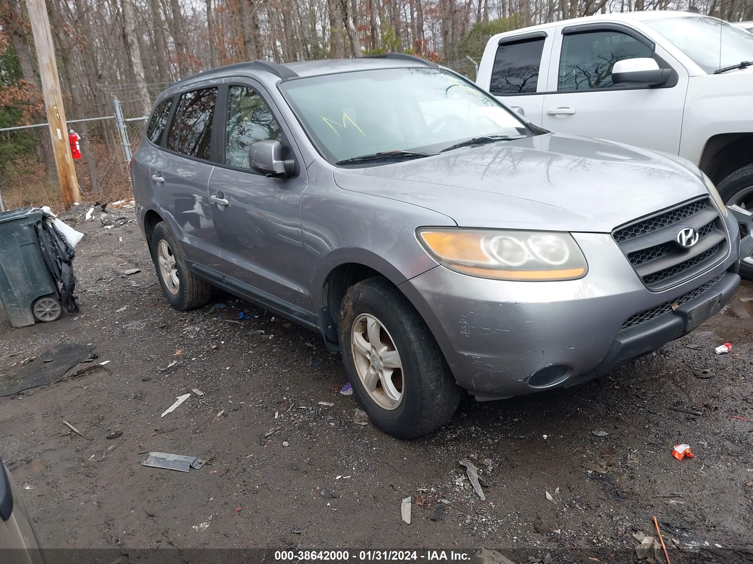 hyundai santa fe 2008 5nmsg13d38h144985