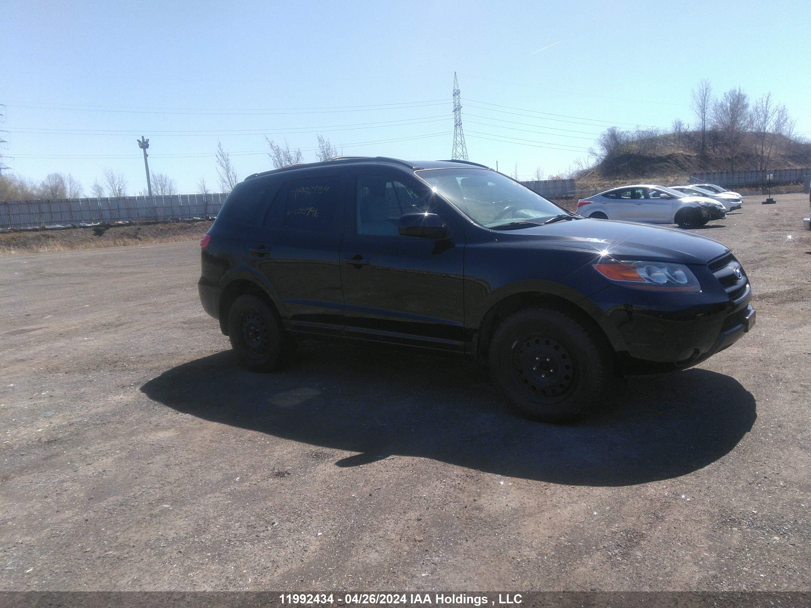 hyundai santa fe 2007 5nmsg13d77h020796