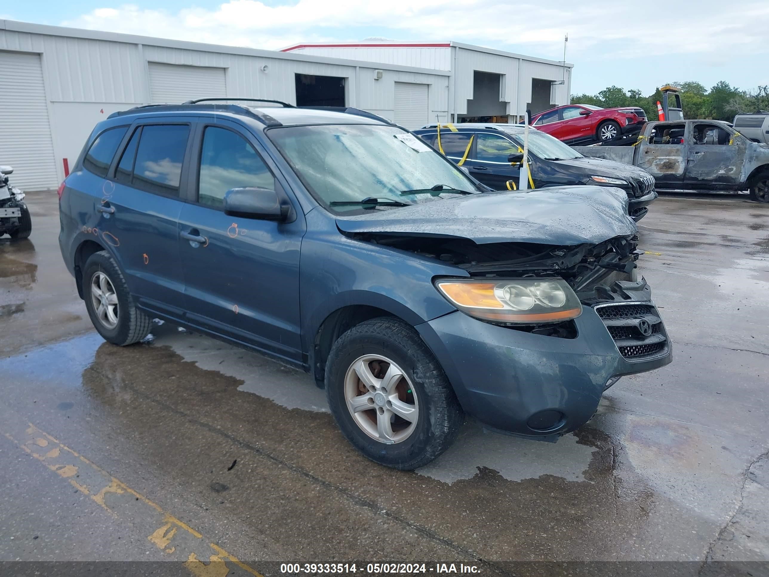 hyundai santa fe 2007 5nmsg13dx7h110248