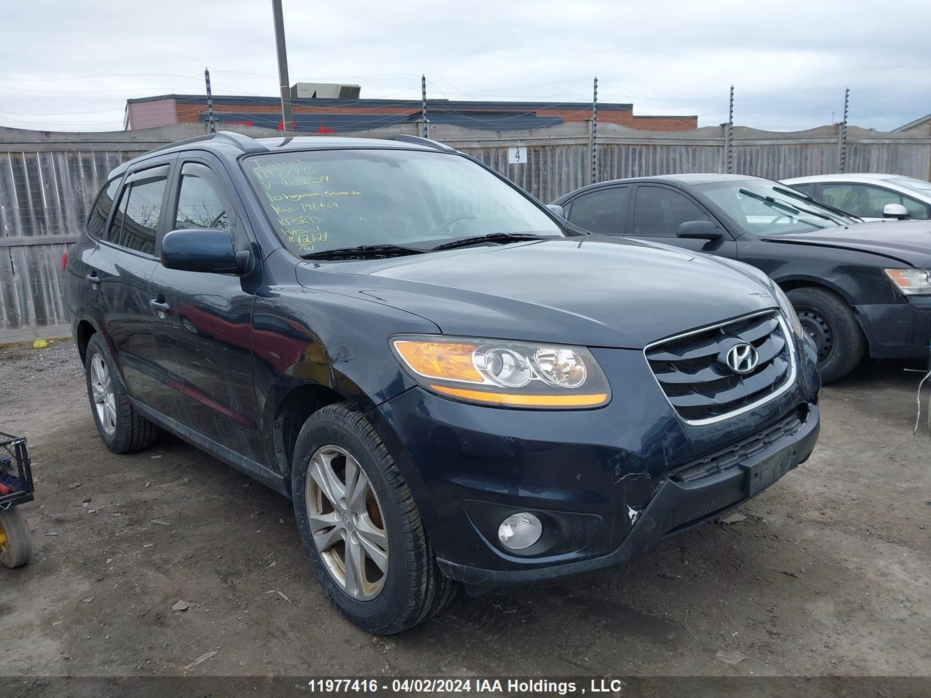 hyundai santa fe 2010 5nmsg4ag2ah400859