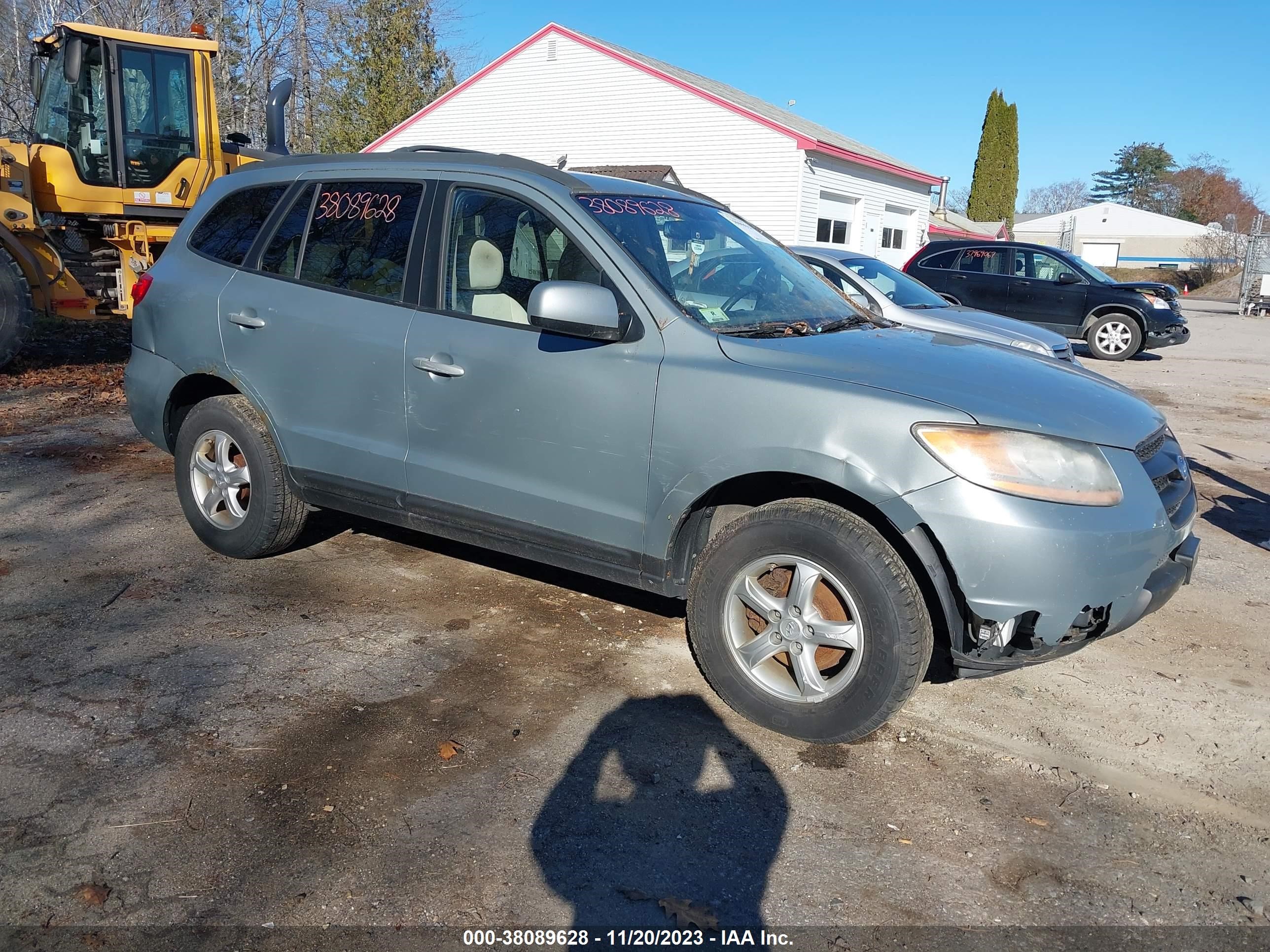 hyundai santa fe 2008 5nmsg73dx8h195998