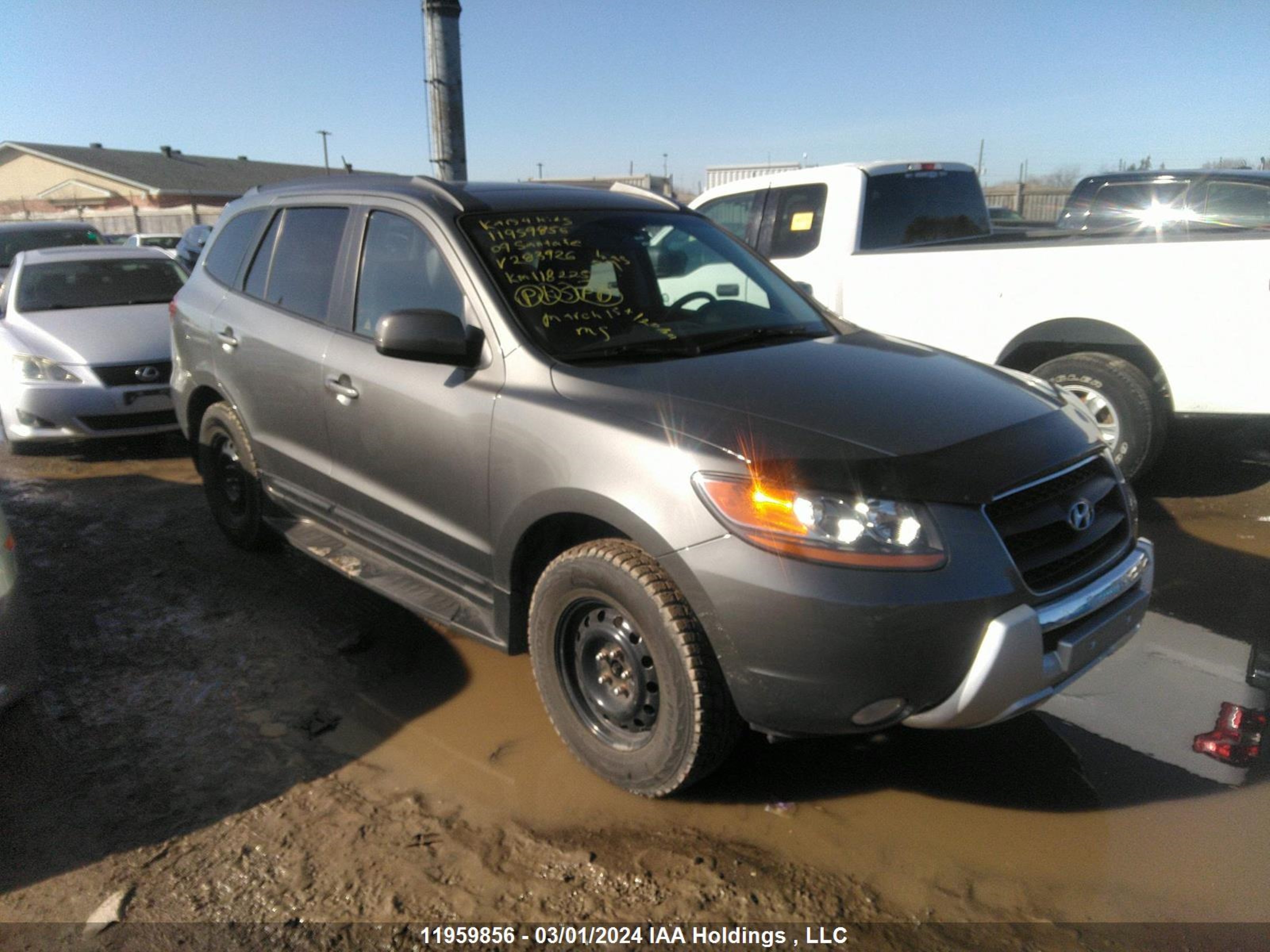 hyundai santa fe 2009 5nmsg73e69h283926