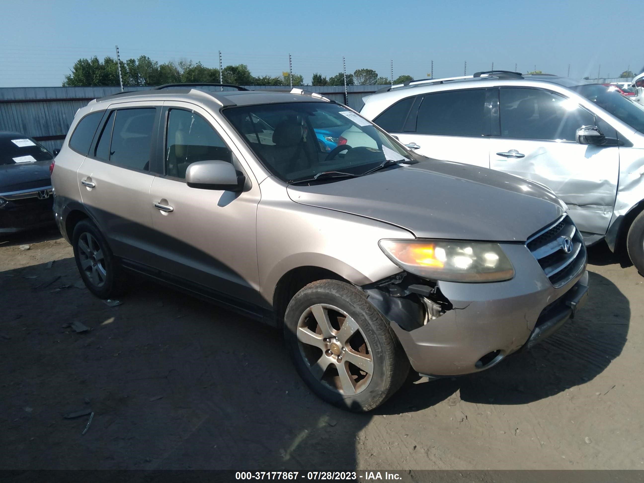 hyundai santa fe 2007 5nmsh13e27h037799