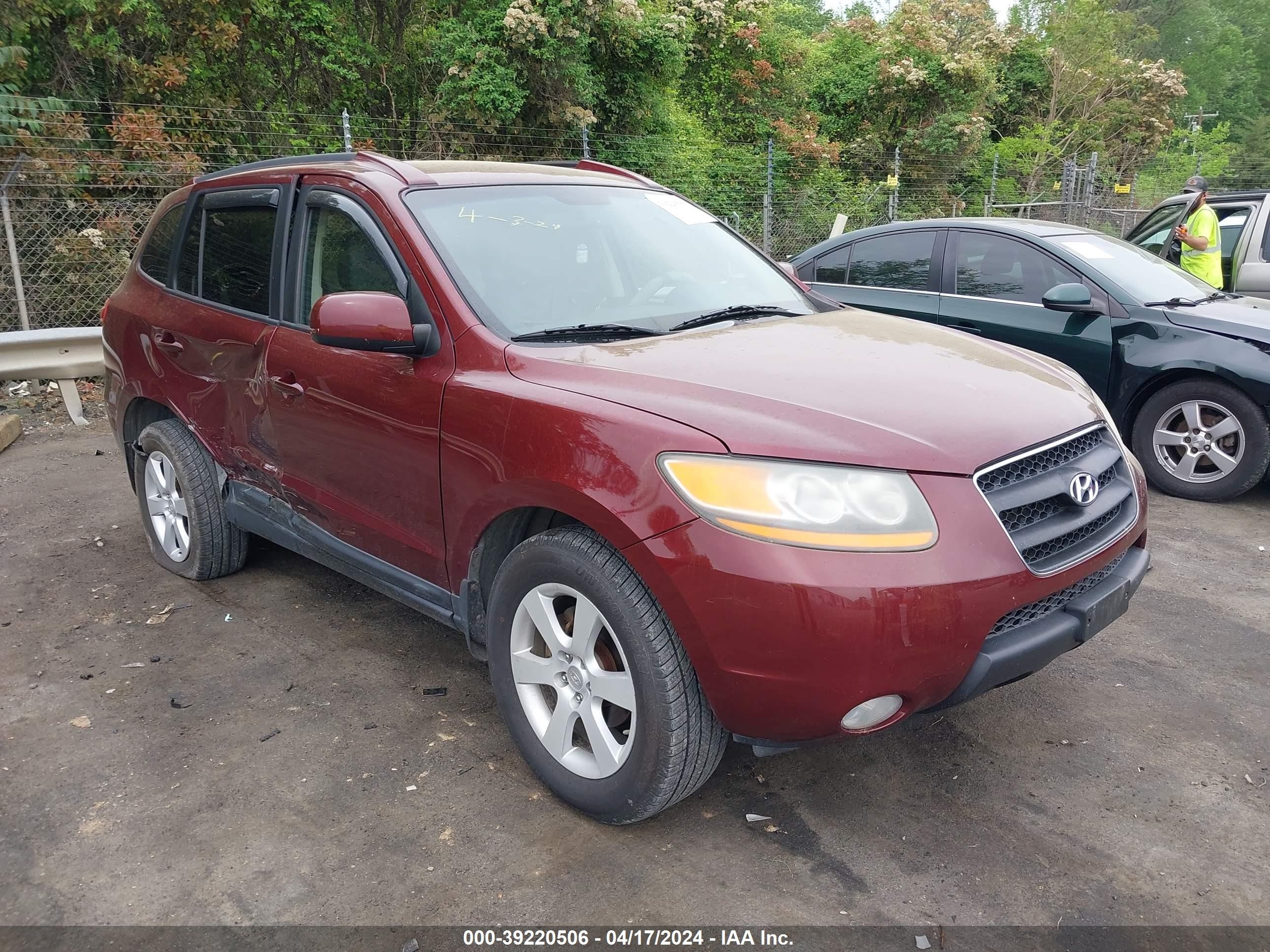 hyundai santa fe 2008 5nmsh13e38h145544