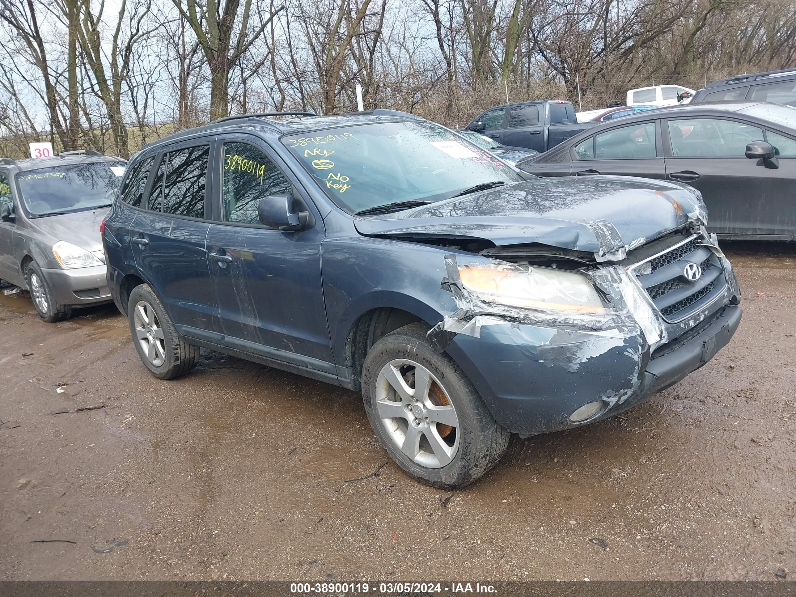 hyundai santa fe 2008 5nmsh13e48h193957