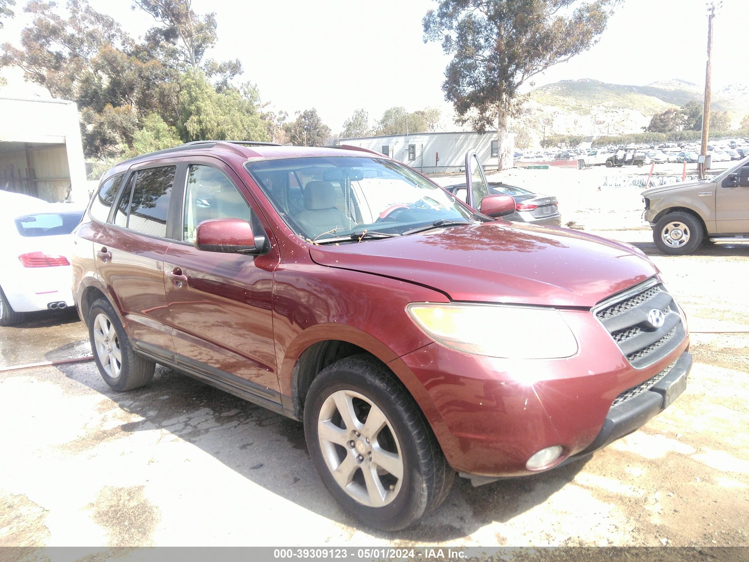 hyundai santa fe 2007 5nmsh13e87h090524