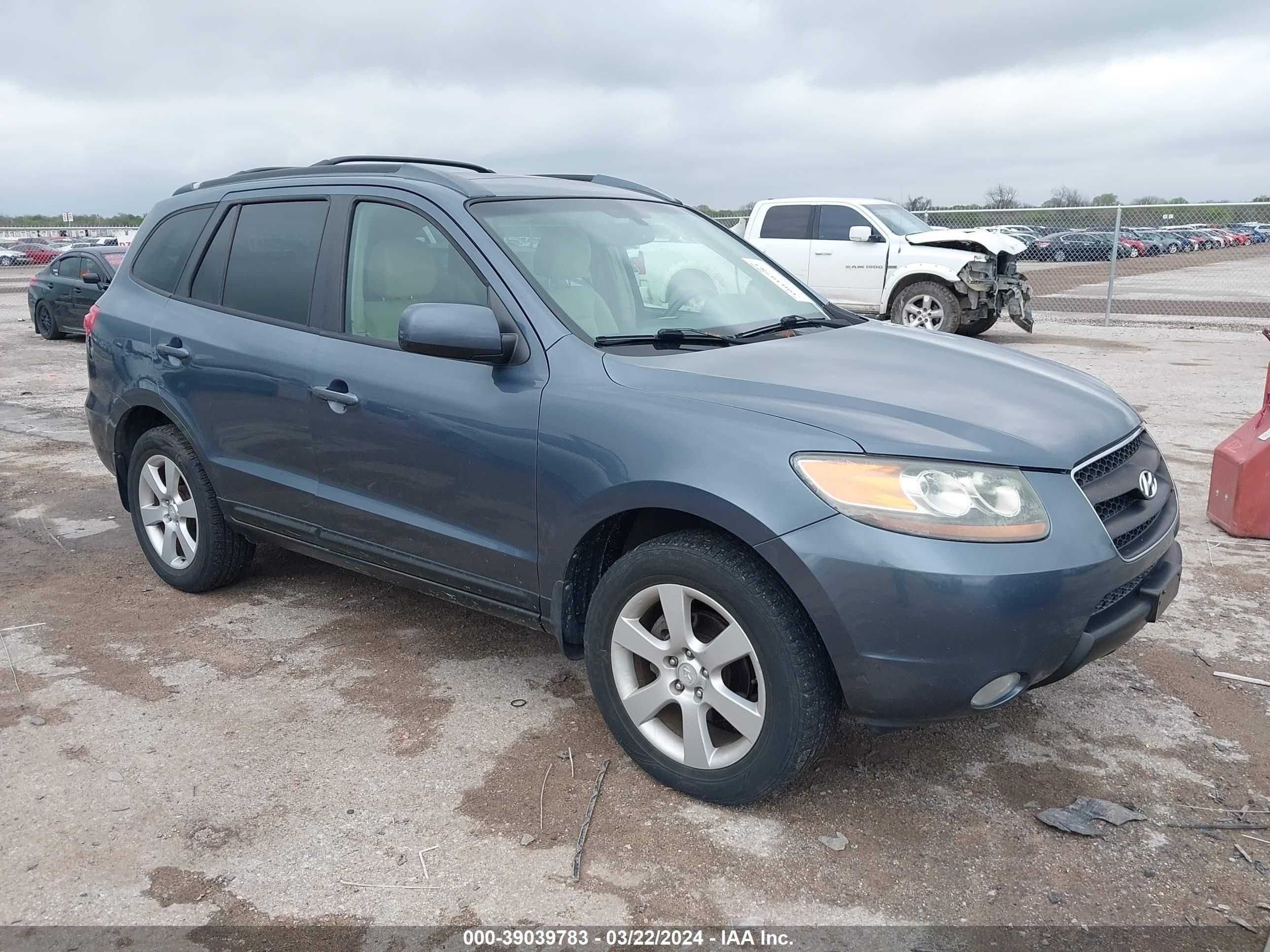 hyundai santa fe 2007 5nmsh13e97h033636