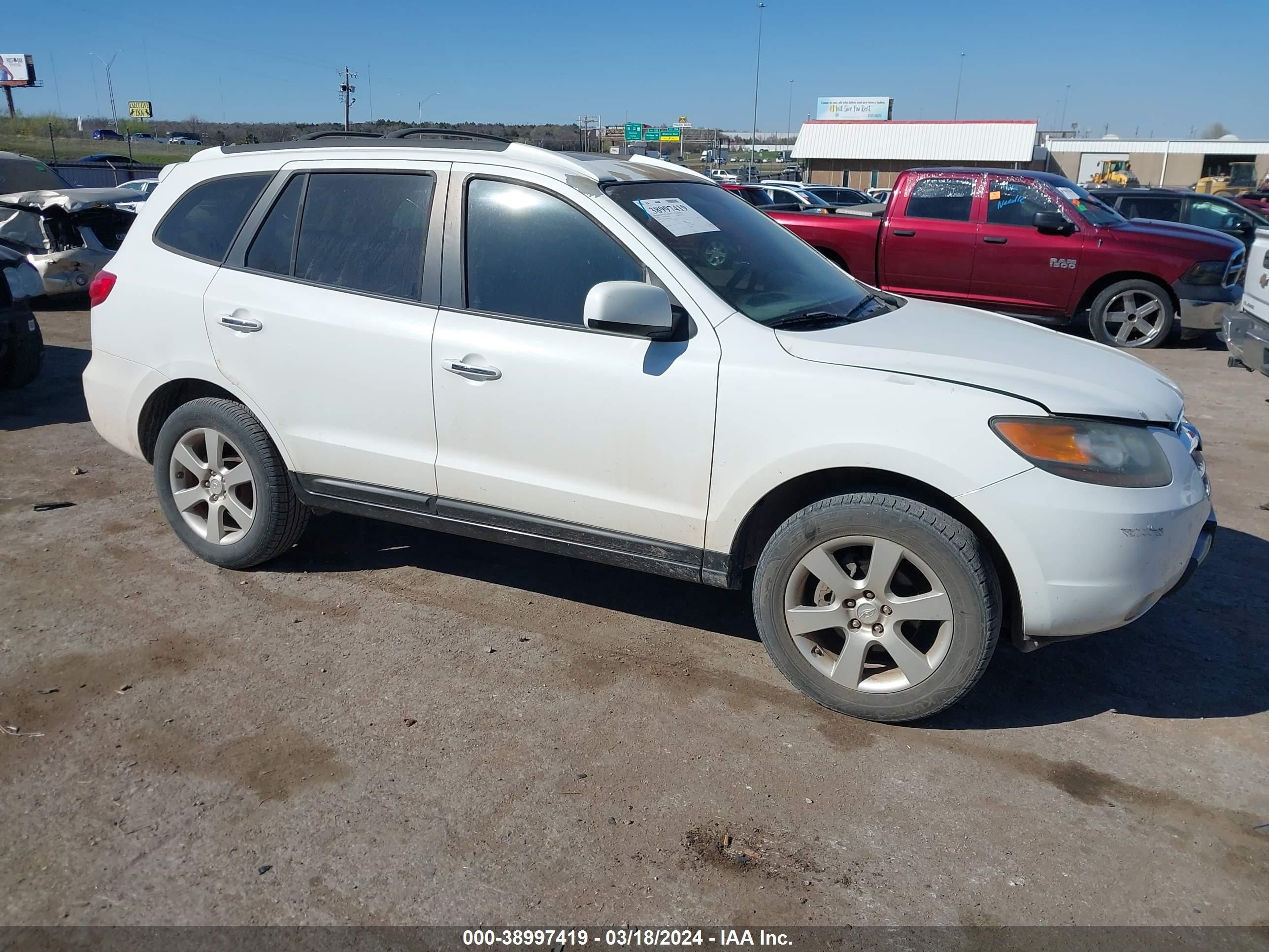 hyundai santa fe 2007 5nmsh13e97h042854