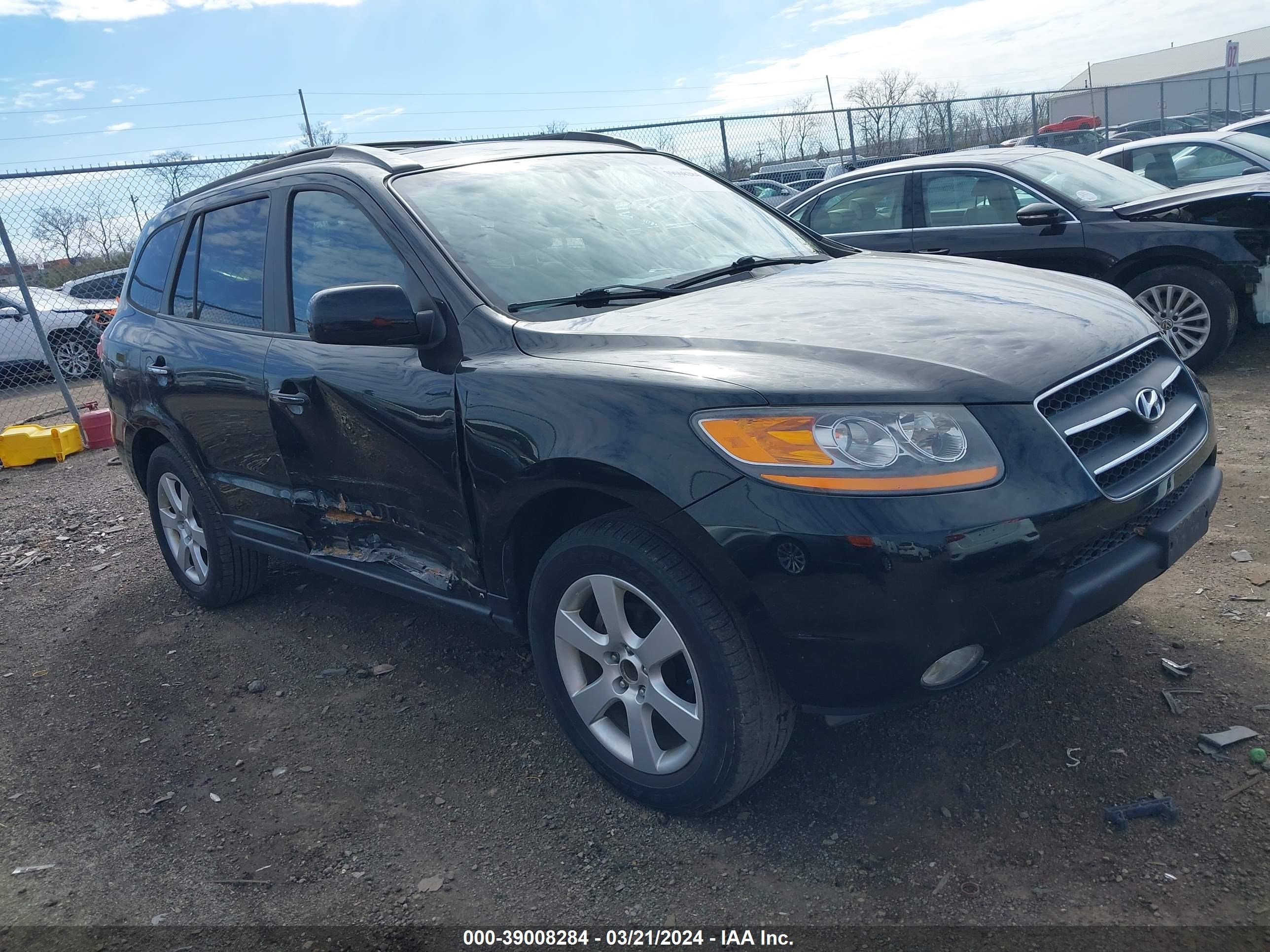 hyundai santa fe 2009 5nmsh13ex9h332202