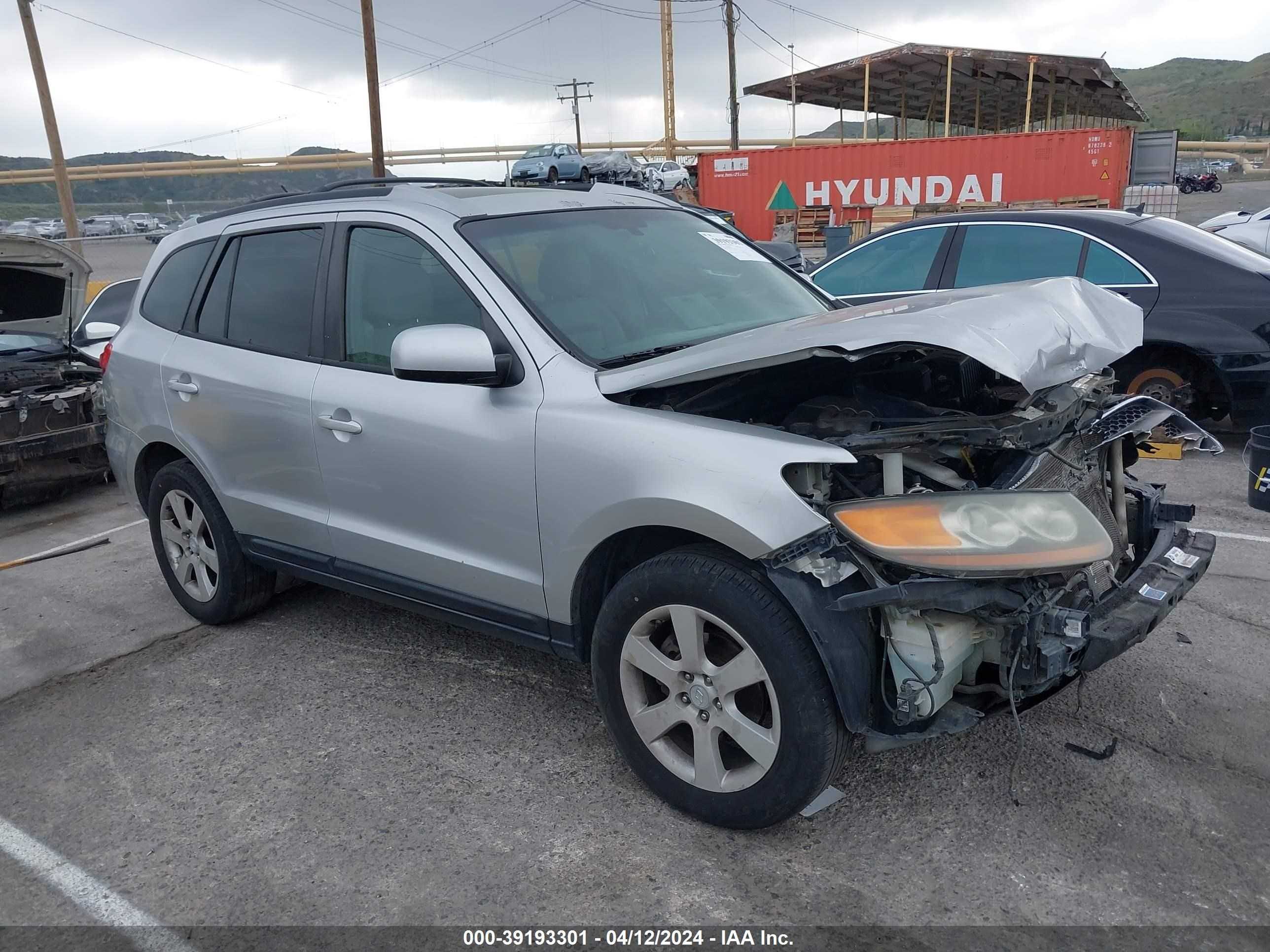 hyundai santa fe 2007 5nmsh73e77h021617