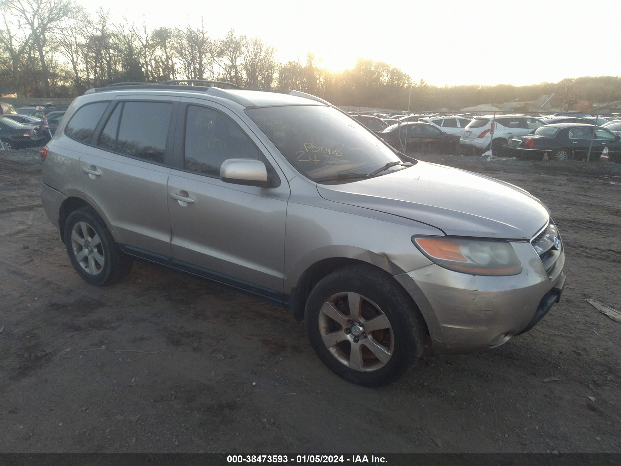 hyundai santa fe 2007 5nmsh73e97h106359