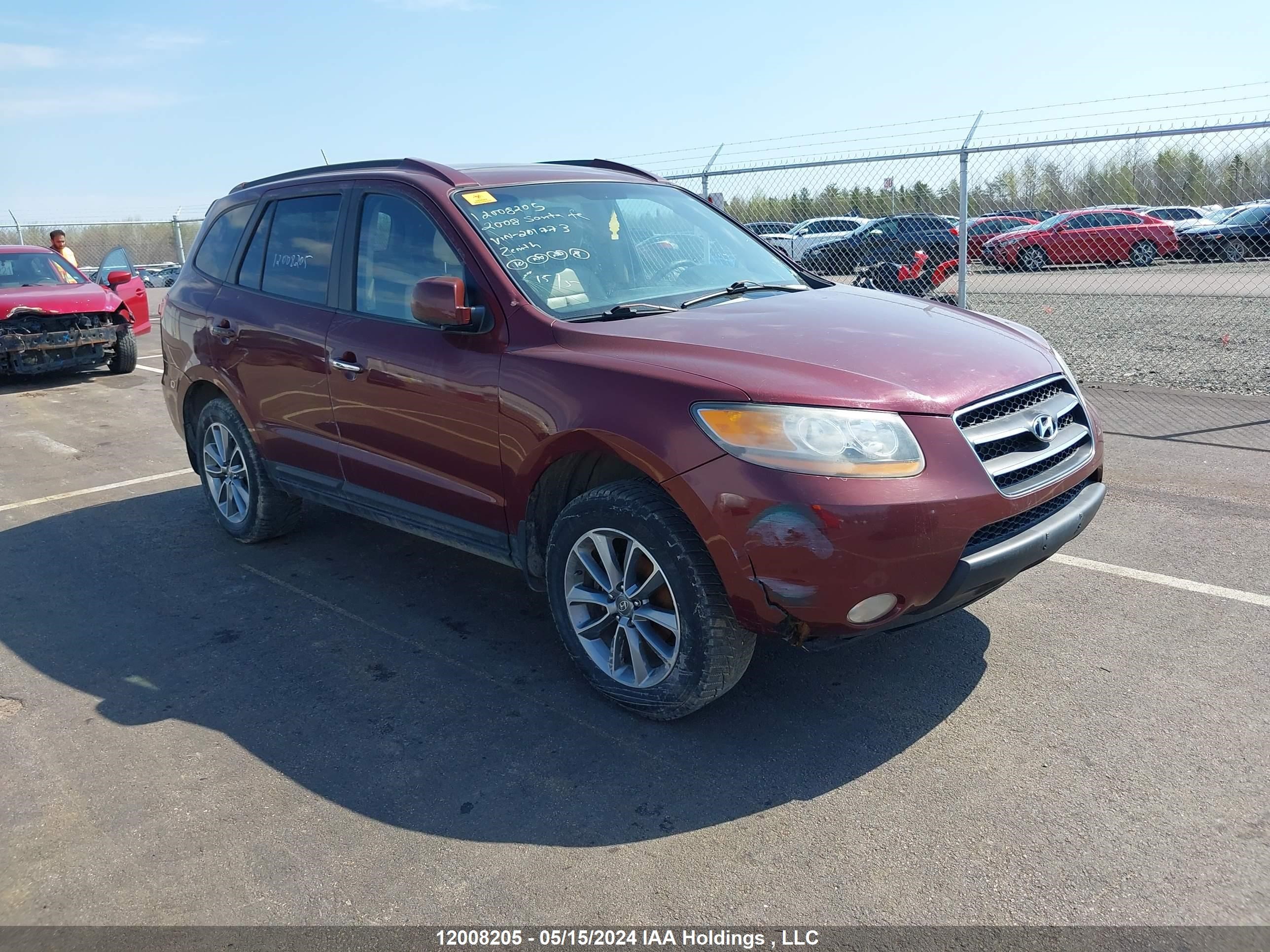 hyundai santa fe 2008 5nmsh73ex8h201773