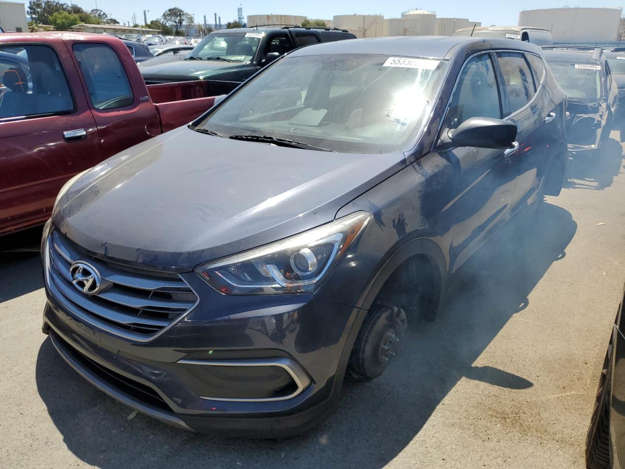 hyundai santa fe 2018 5nmztdlb7jh076688