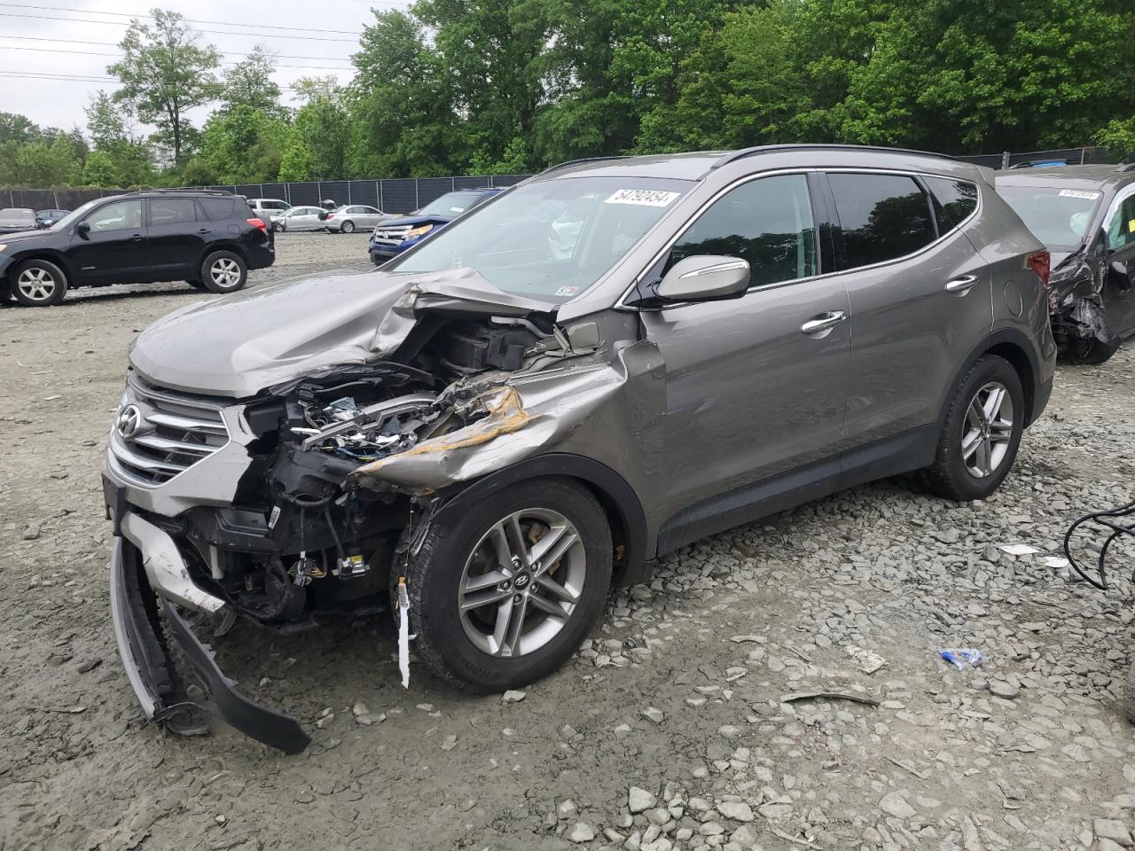 hyundai santa fe 2018 5nmzudlb7jh107306