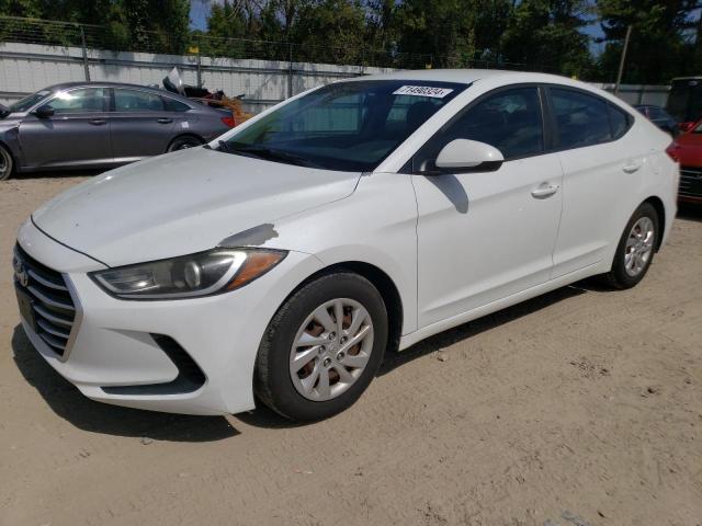 hyundai elantra se 2017 5npd74lf2hh150159