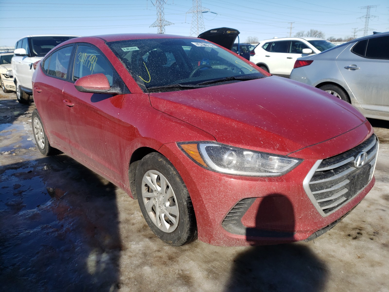 hyundai elantra se 2017 5npd74lf3hh208893