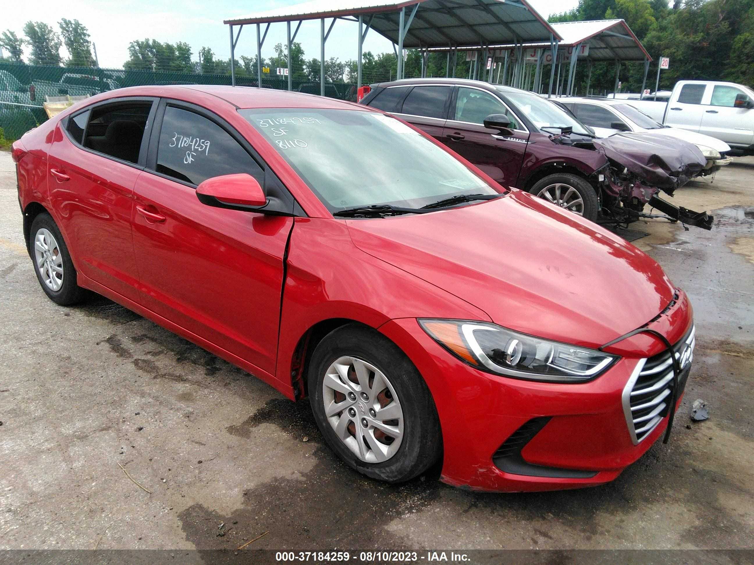 hyundai elantra 2018 5npd74lf3jh240247