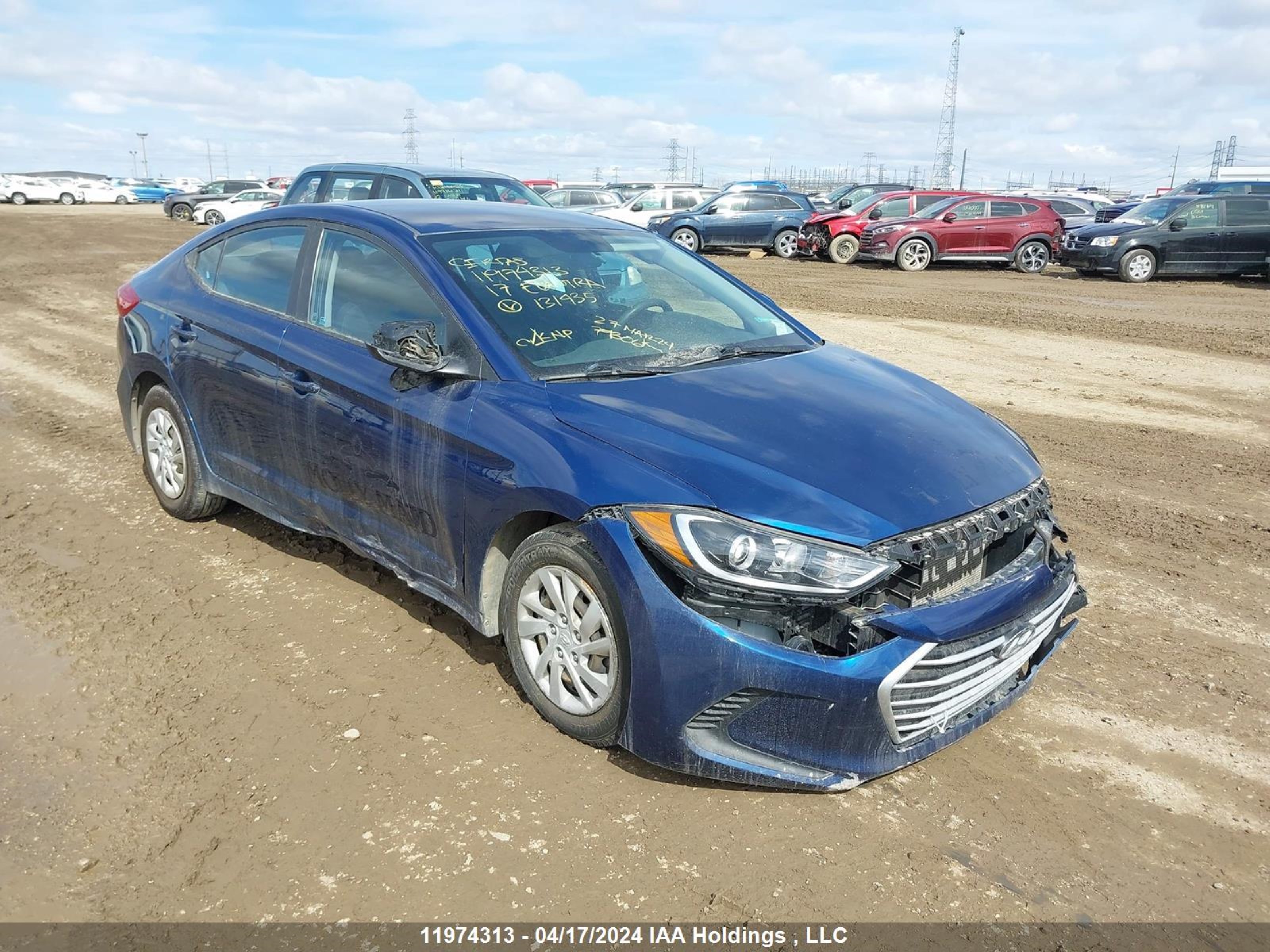 hyundai elantra 2017 5npd74lf4hh131435