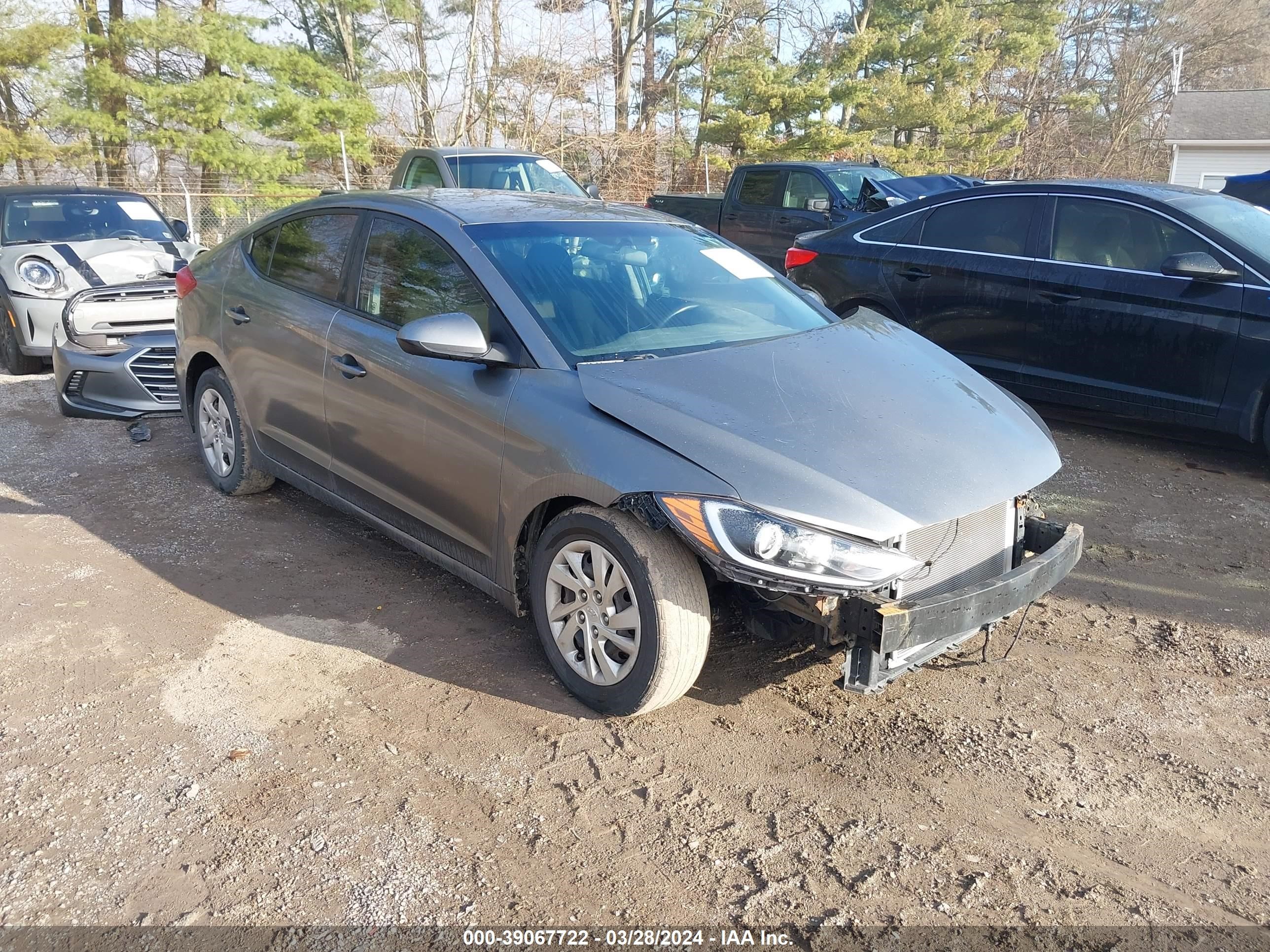 hyundai elantra 2018 5npd74lf4jh395163