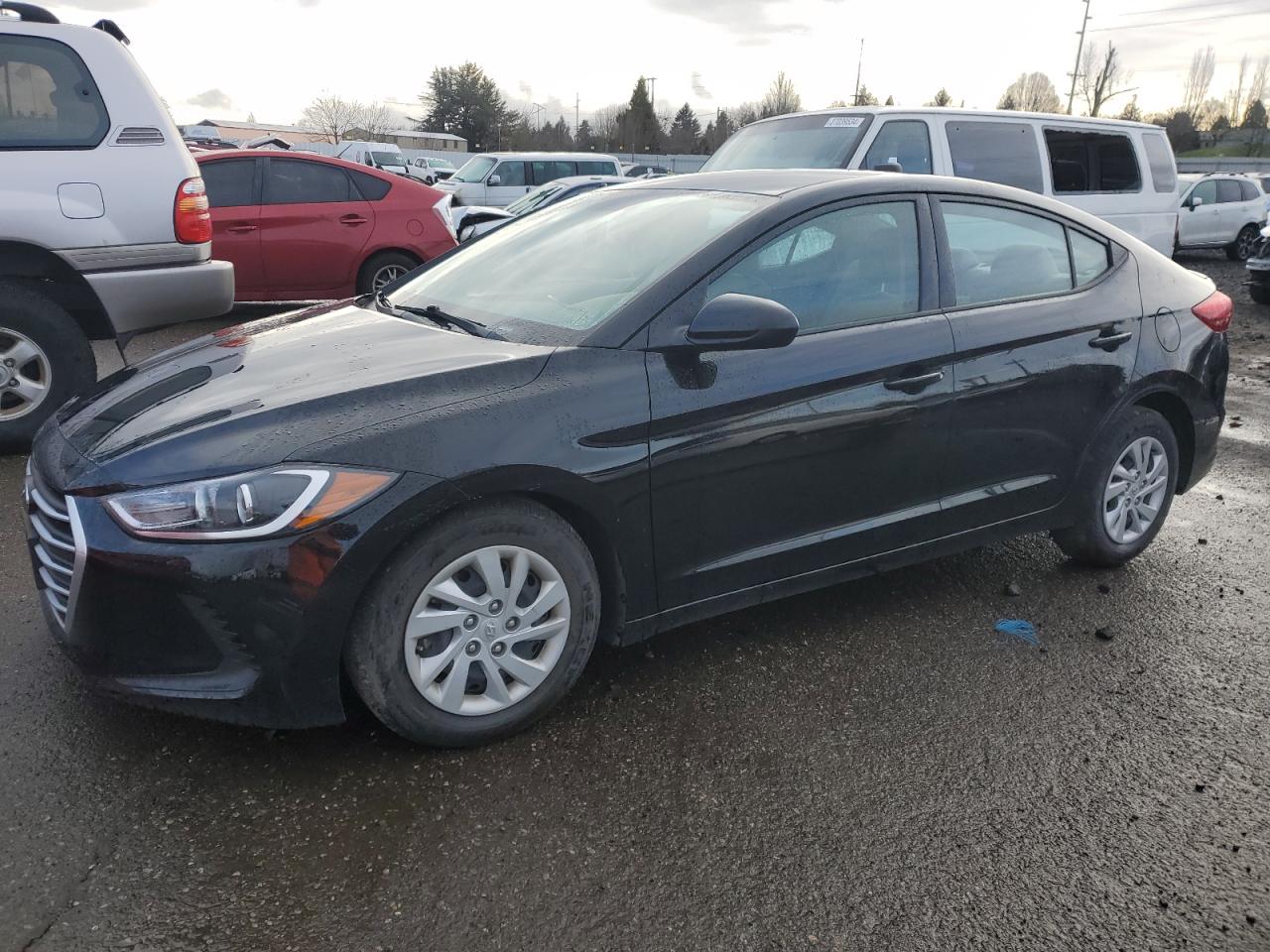 hyundai elantra 2018 5npd74lf5jh260189