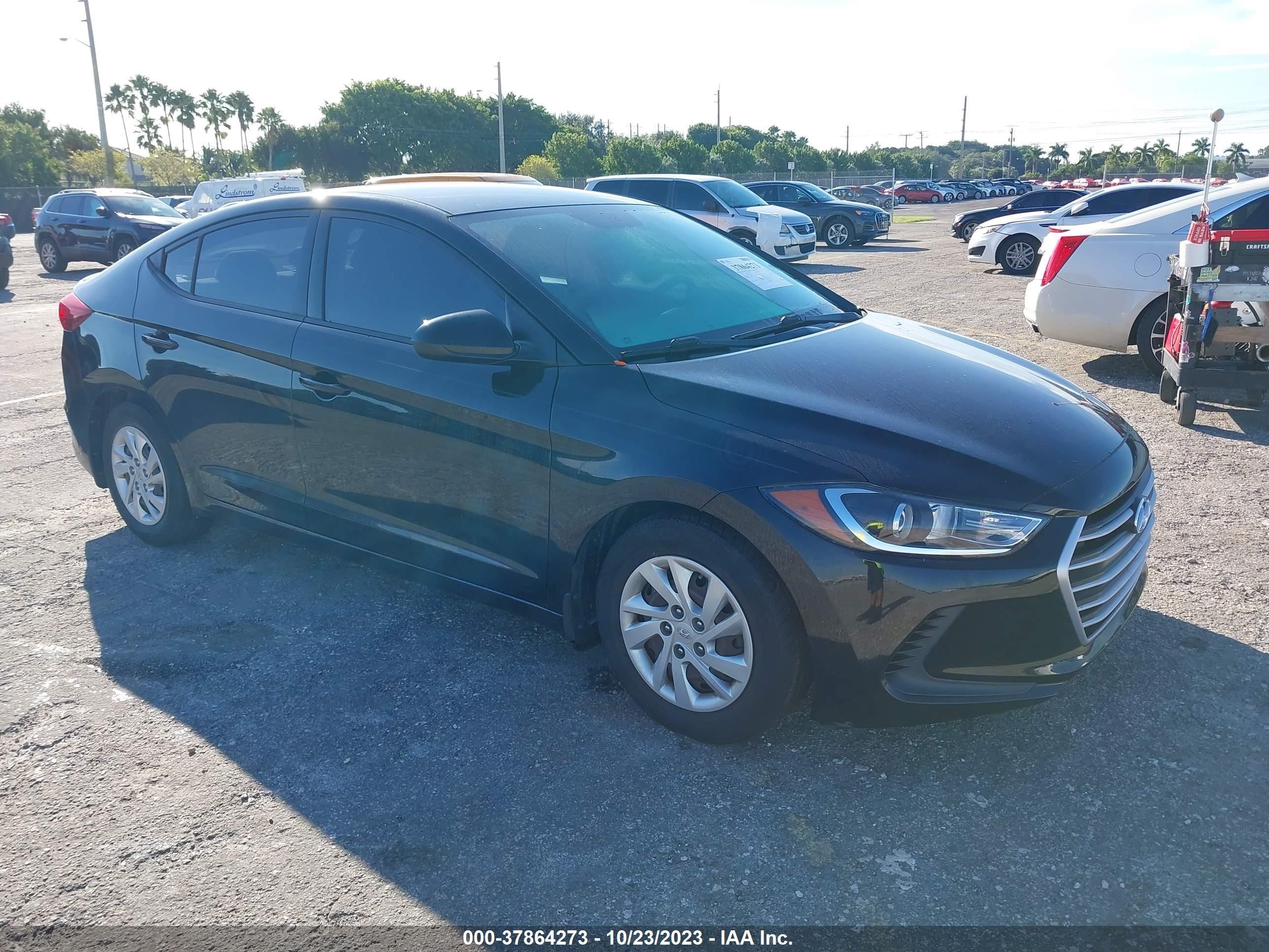 hyundai elantra 2018 5npd74lf5jh288025