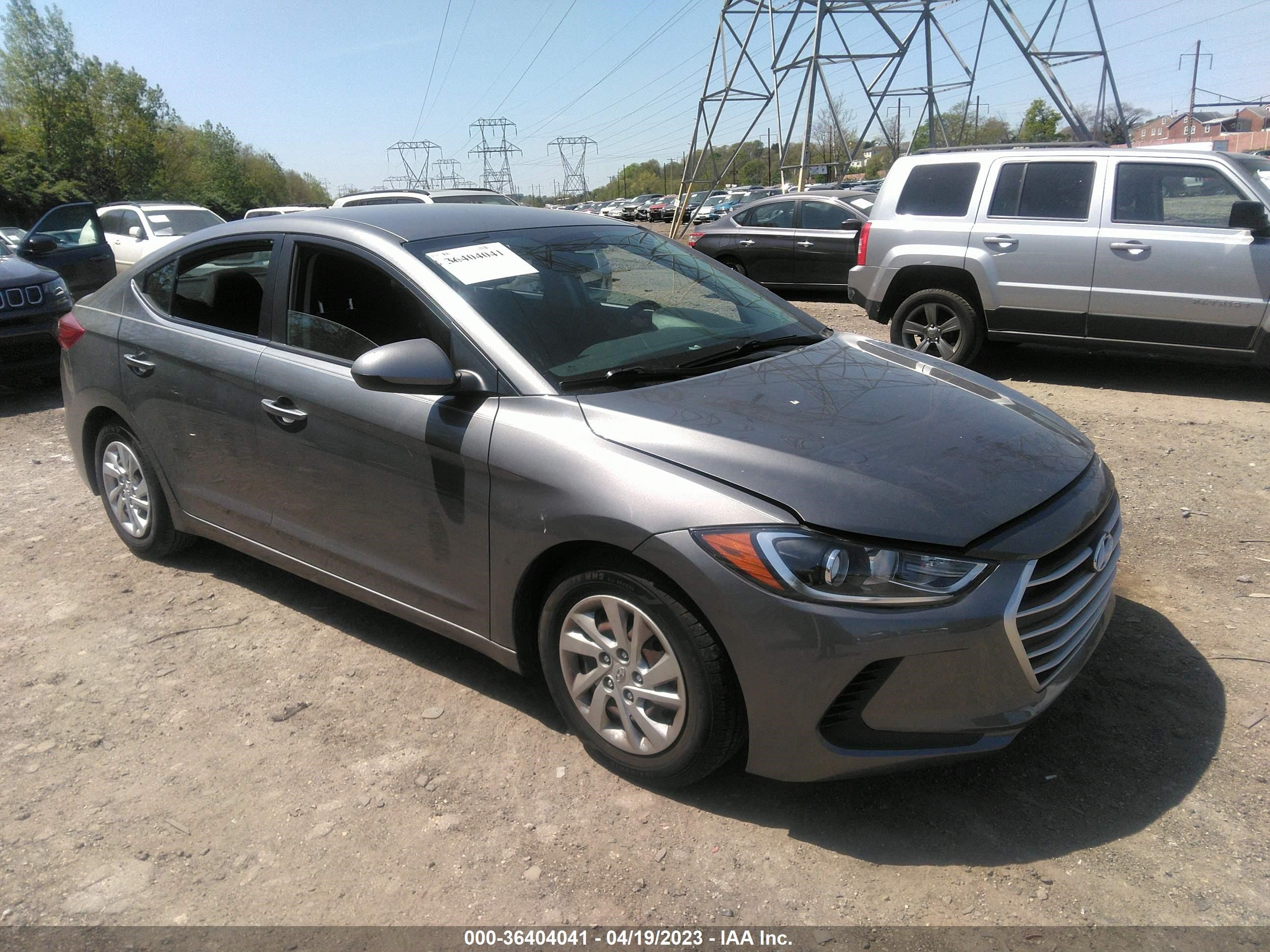 hyundai elantra 2018 5npd74lf6jh289717