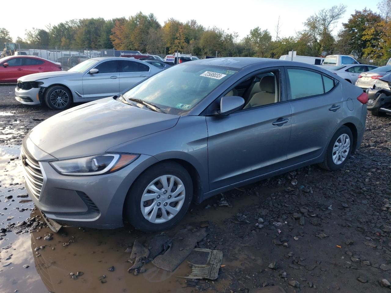 hyundai elantra 2018 5npd74lf6jh322151