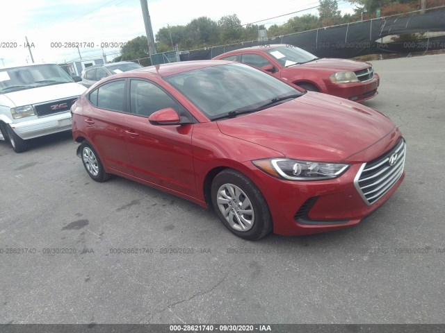 hyundai elantra 2018 5npd74lf6jh352301