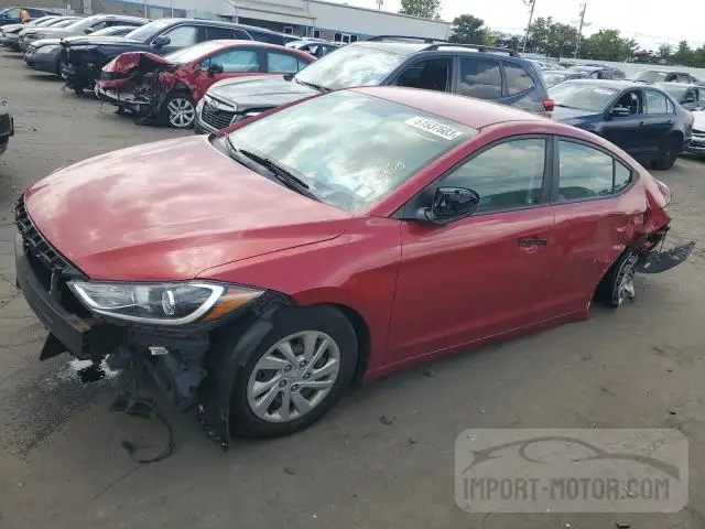 hyundai elantra 2017 5npd74lf7hh209657