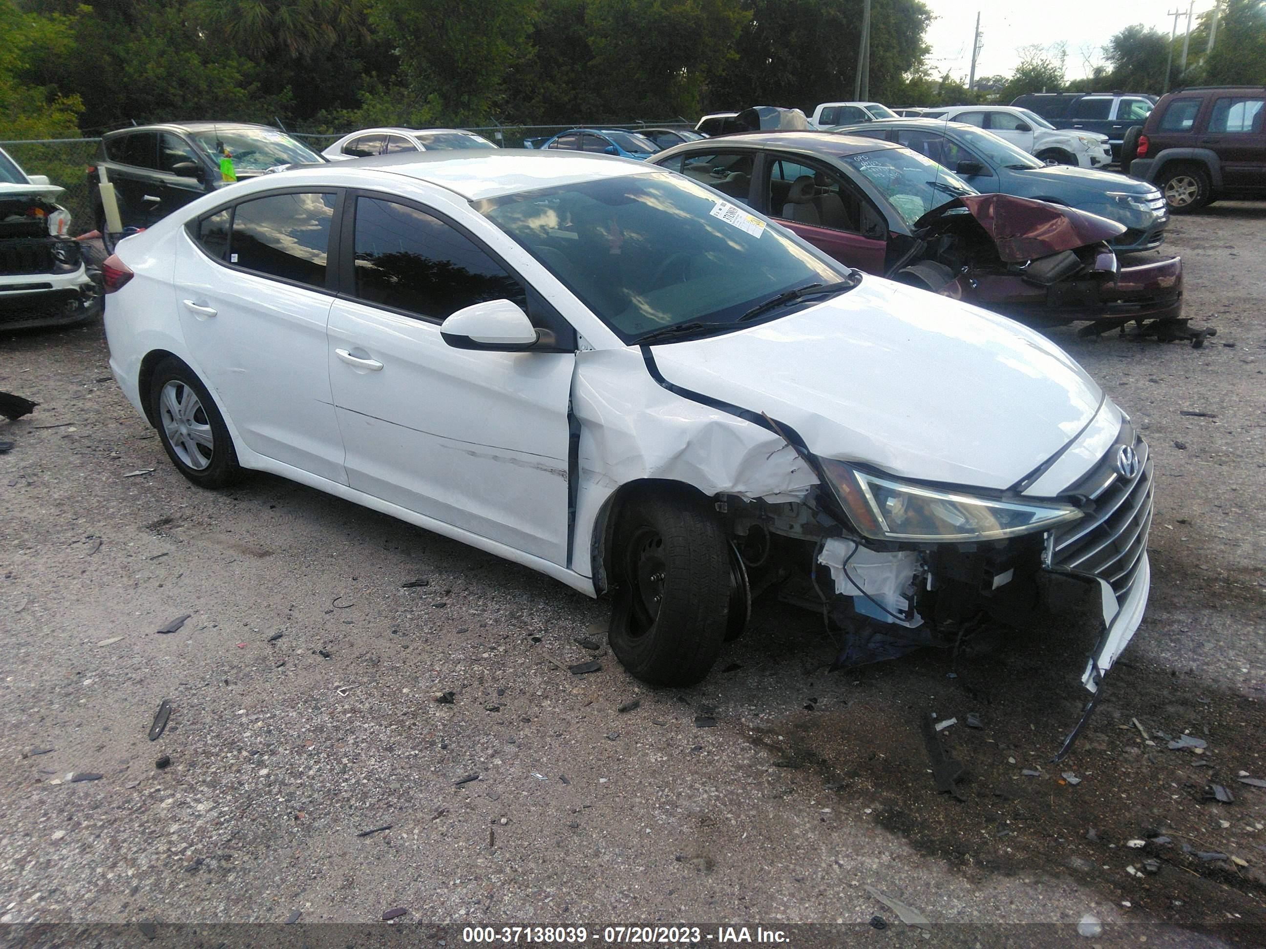 hyundai elantra 2019 5npd74lf7kh489572