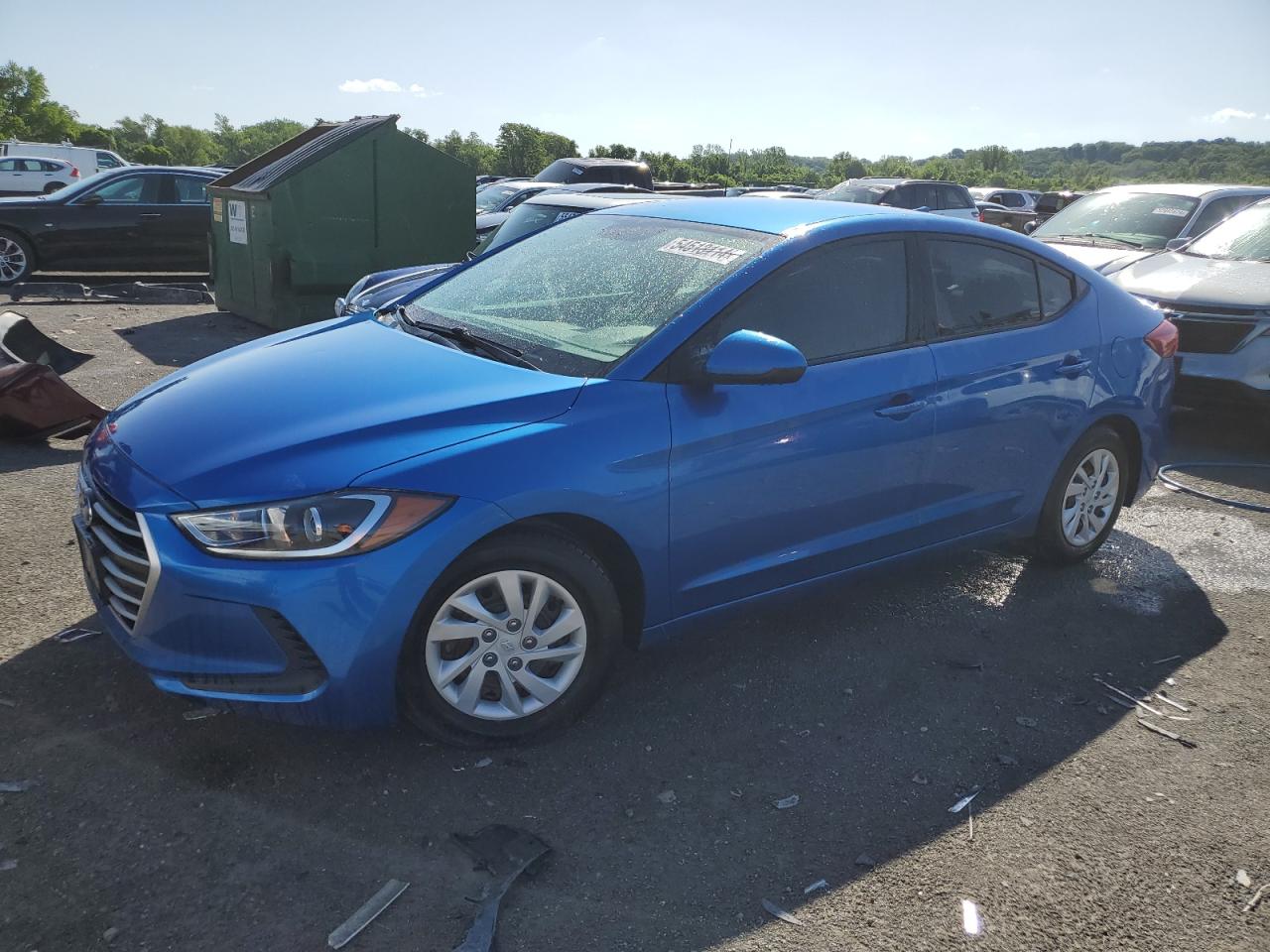 hyundai elantra 2018 5npd74lf8jh382948