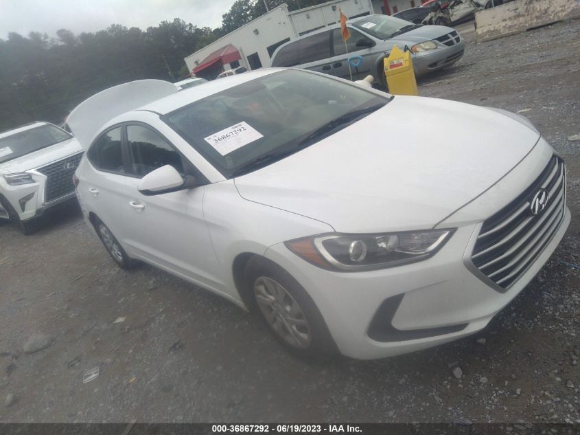 hyundai elantra 2018 5npd74lfxjh391215