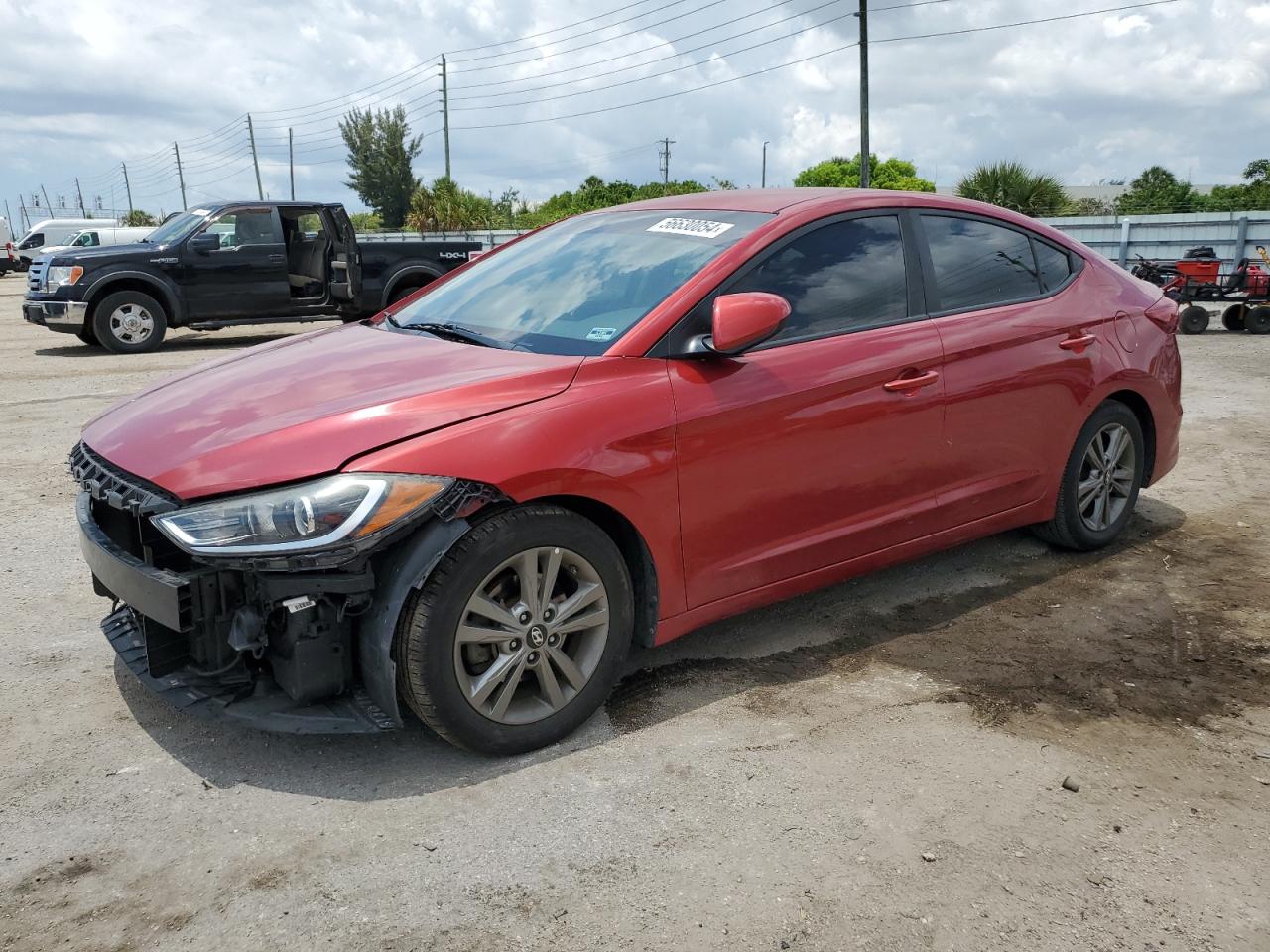 hyundai elantra 2018 5npd84lf0jh236296