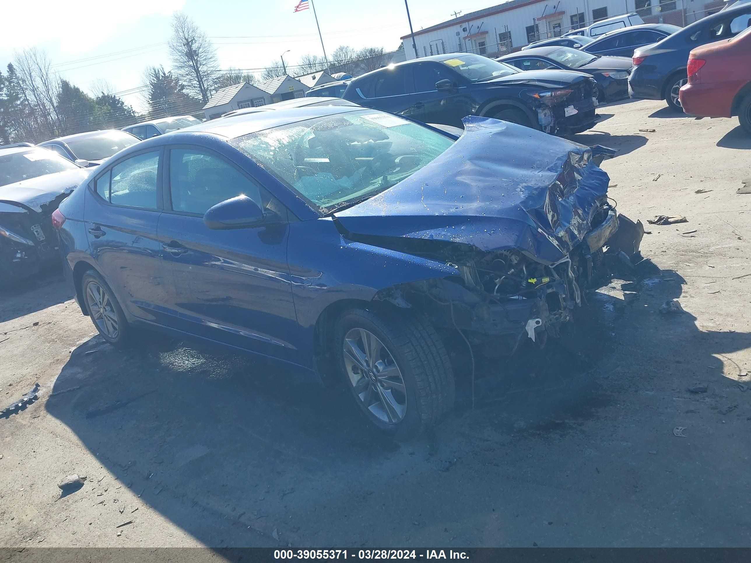 hyundai elantra 2018 5npd84lf0jh238422