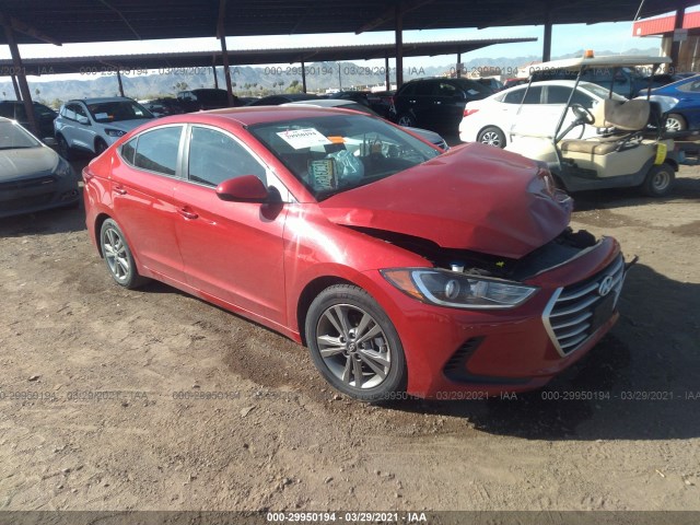 hyundai elantra 2018 5npd84lf0jh324653