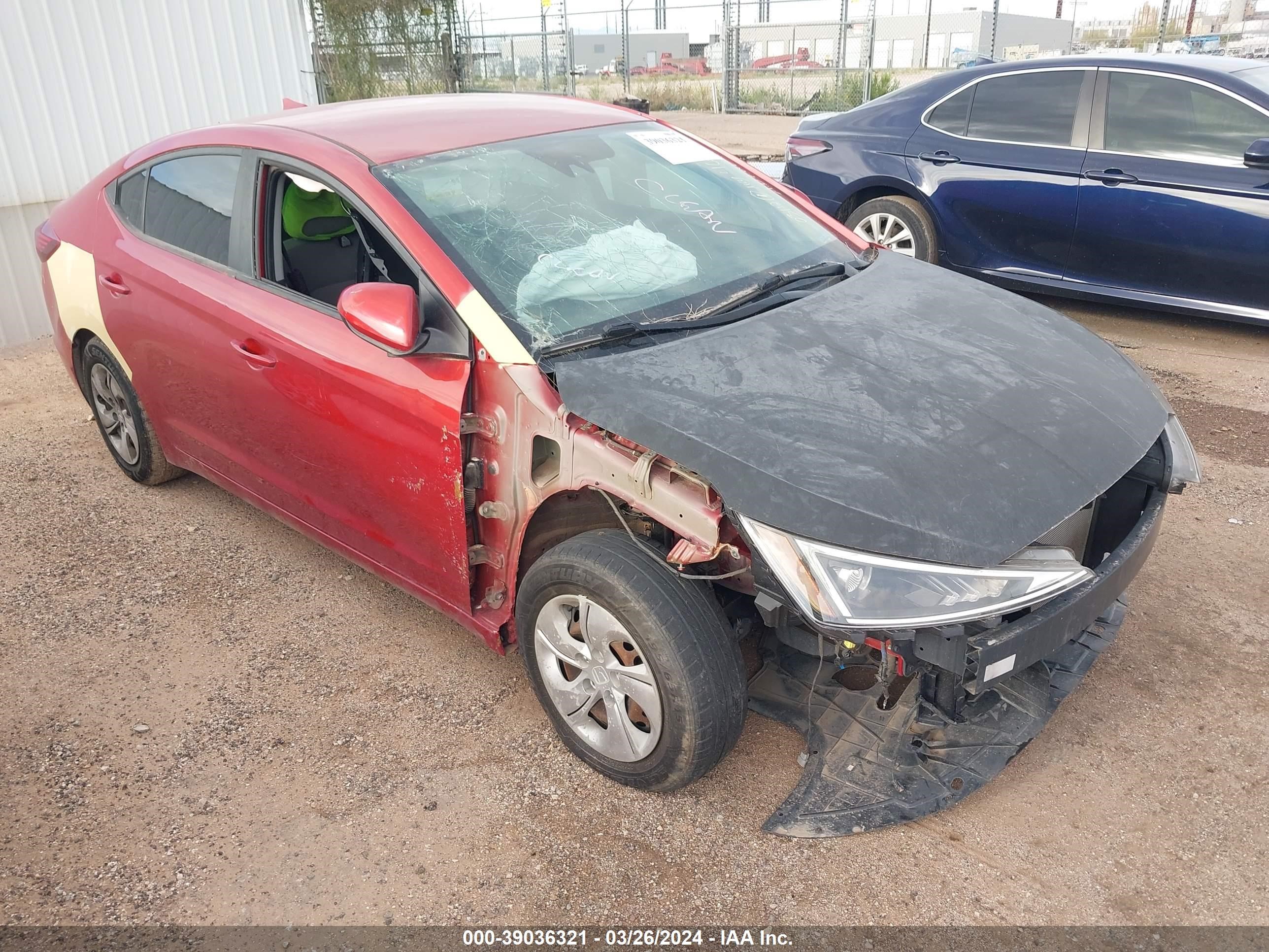 hyundai elantra 2019 5npd84lf0kh464915