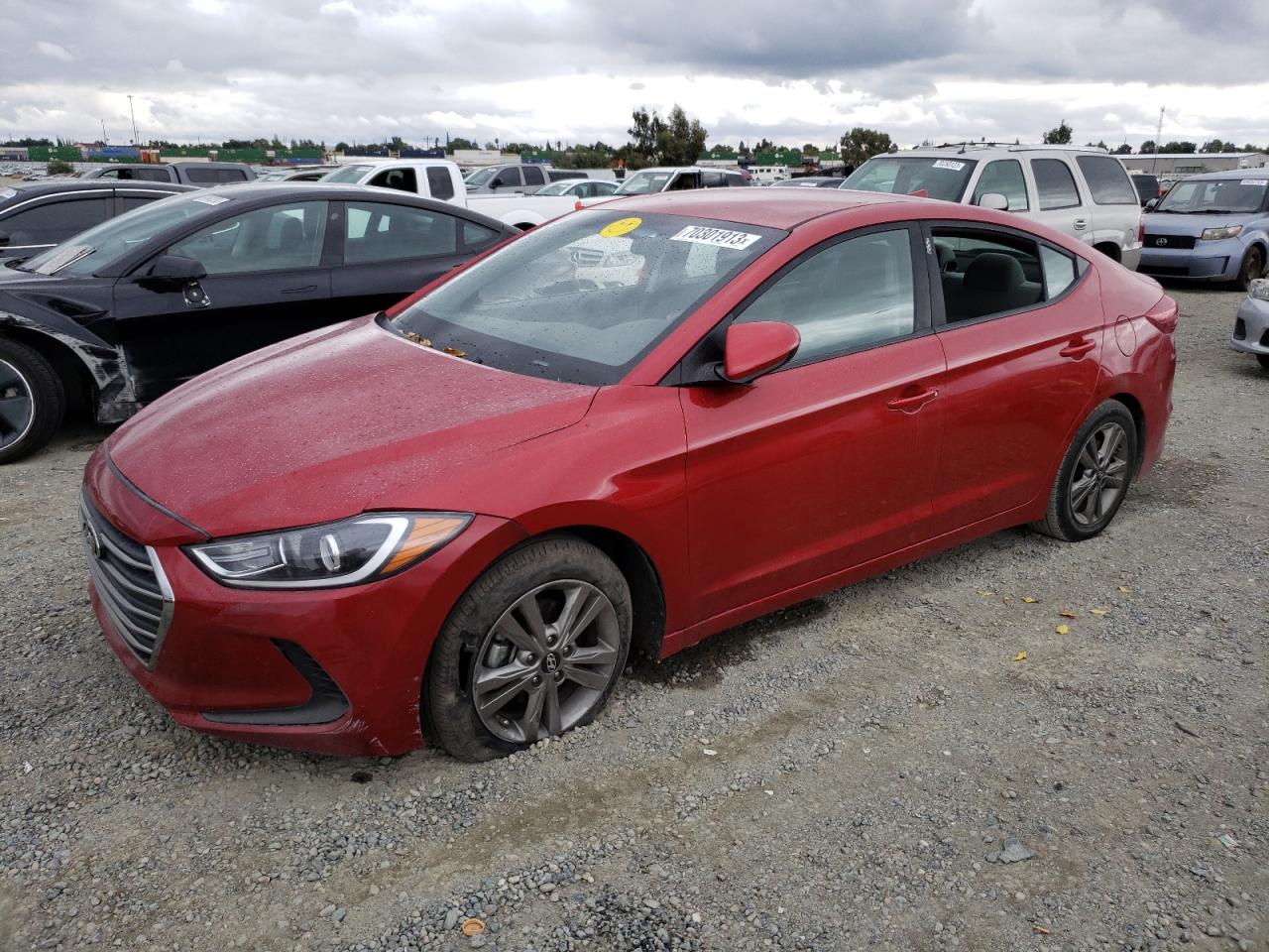 hyundai elantra 2018 5npd84lf1jh294059