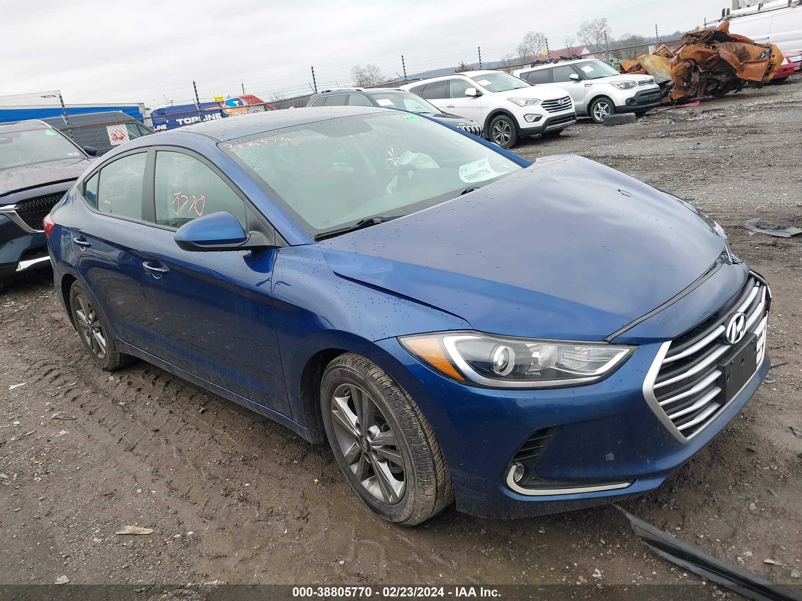 hyundai elantra 2018 5npd84lf1jh326430